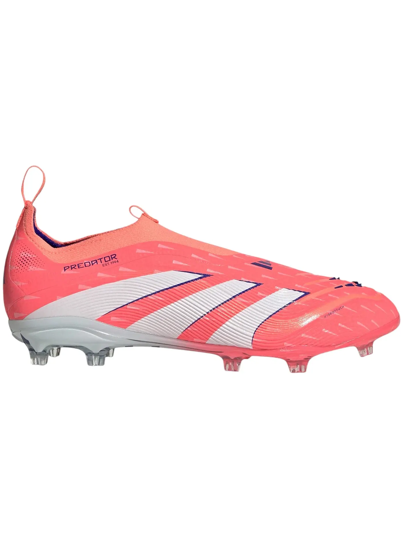 Детские бутсы без шнуровки Adidas Predator Elite Laceless FG — изображение 1 из 1, белый/оранжевый