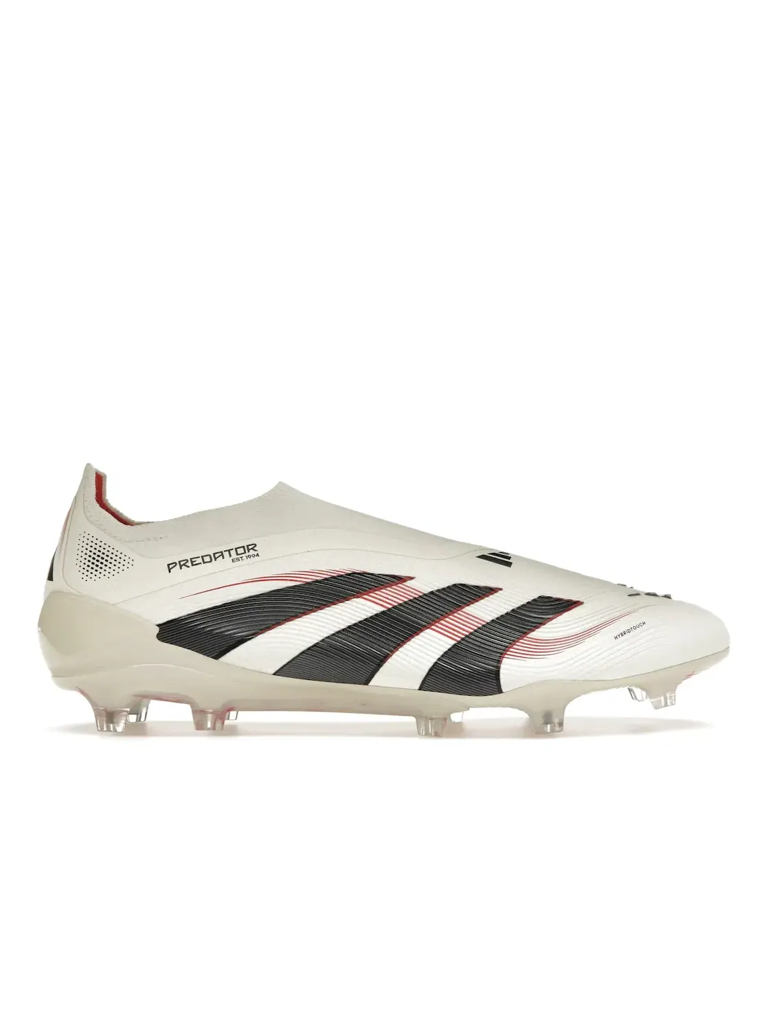 Мужские бутсы Predator Elite Laceless FG Adidas — изображение 1 из 4, белый/черный