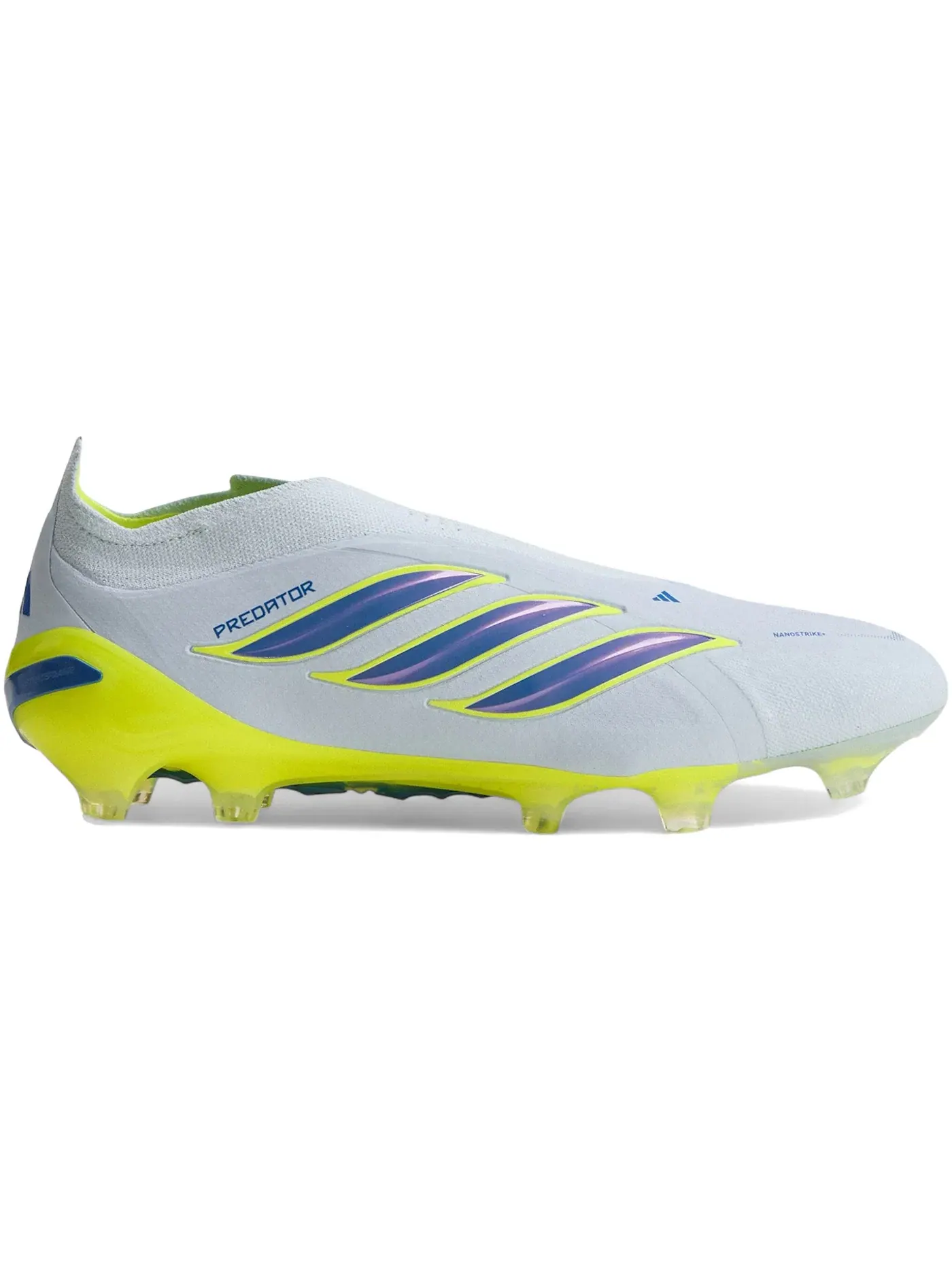 Мужские бутсы футбольные с шнуровкой Predator Elite Laceless FG Adidas — изображение 1 из 1, синий желтый