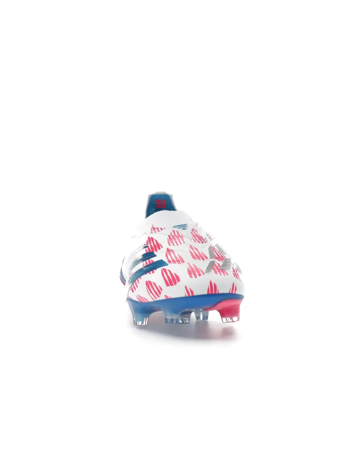 Мужские бутсы Predator Elite Laceless FG Adidas — изображение 2 из 4, белый/синий/розовый