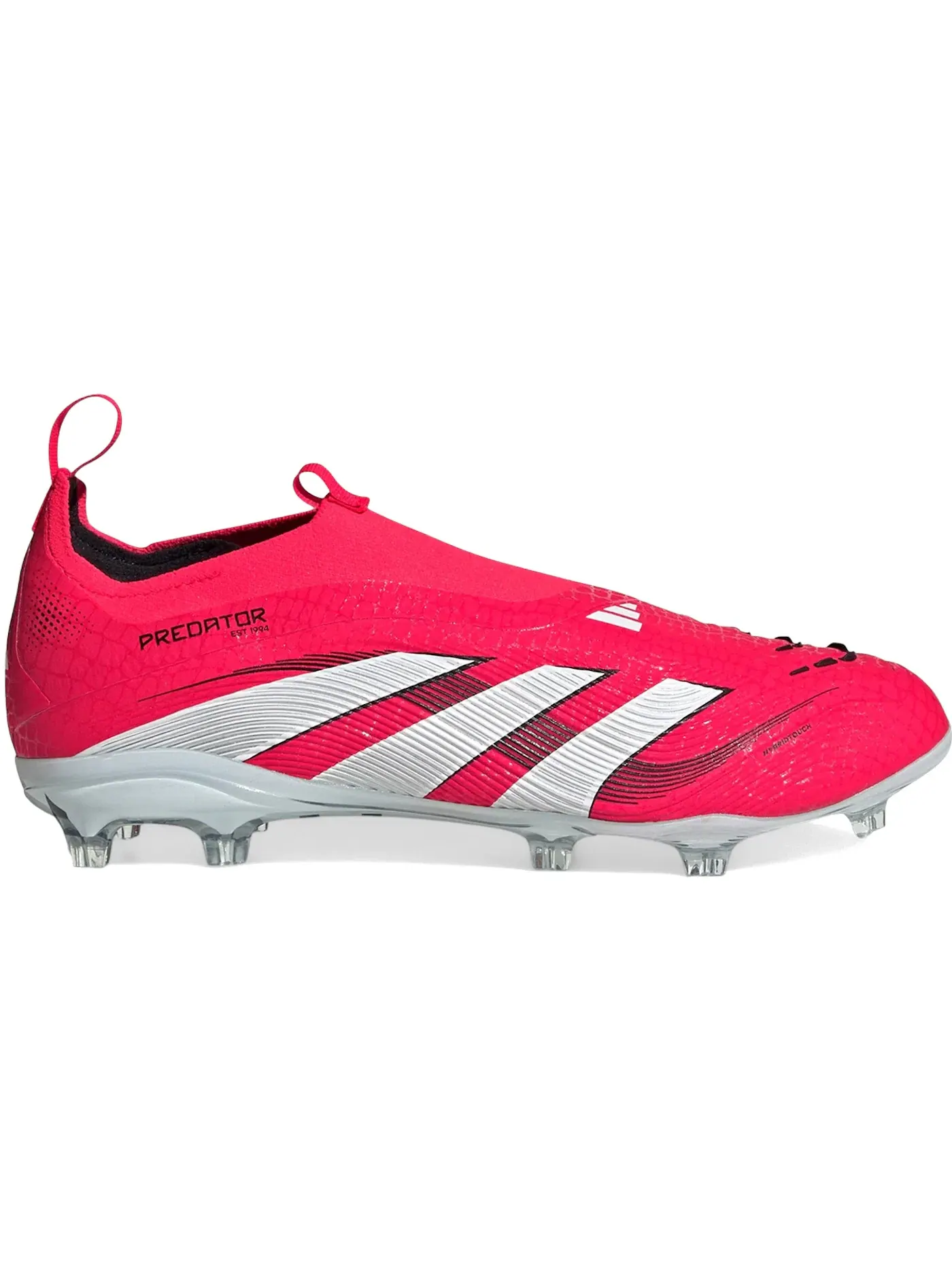 Детские бутсы футбольные с принтом Adidas Predator Elite Laceless FG — изображение 1 из 1, красный/белый/черный