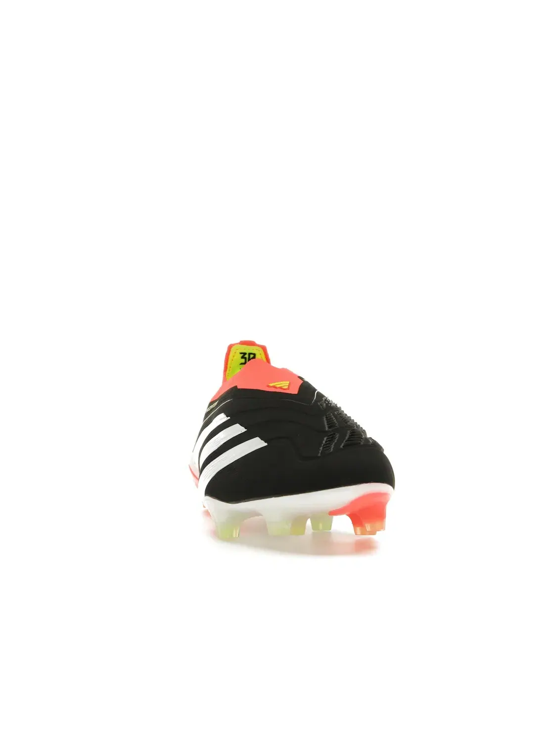 Мужские бутсы с высоким верхом без шнуровки Predator Elite Laceless FG Adidas — изображение 2 из 4, черный белый красный