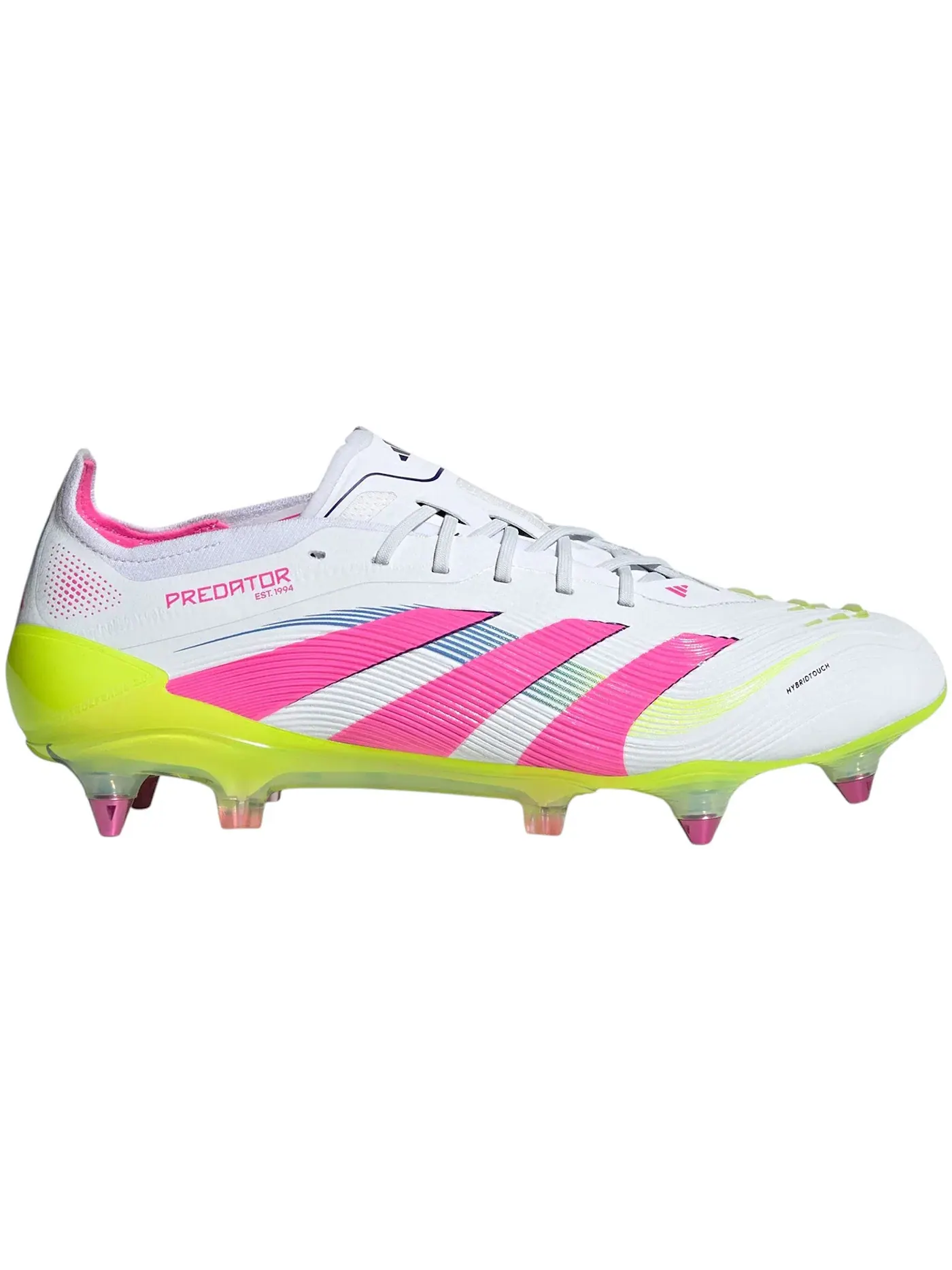 Мужские бутсы с высоким верхом Adidas Predator Elite SG — изображение 1 из 1, белый розовый