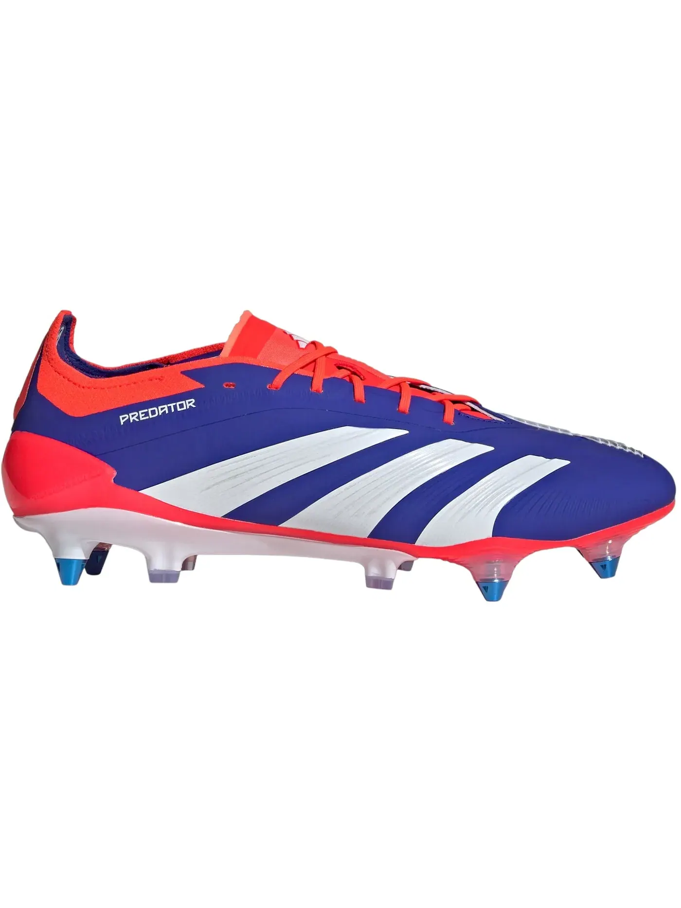 Мужские бутсы с длинным рукавом Adidas Predator Elite SG — изображение 1 из 1, синий белый красный