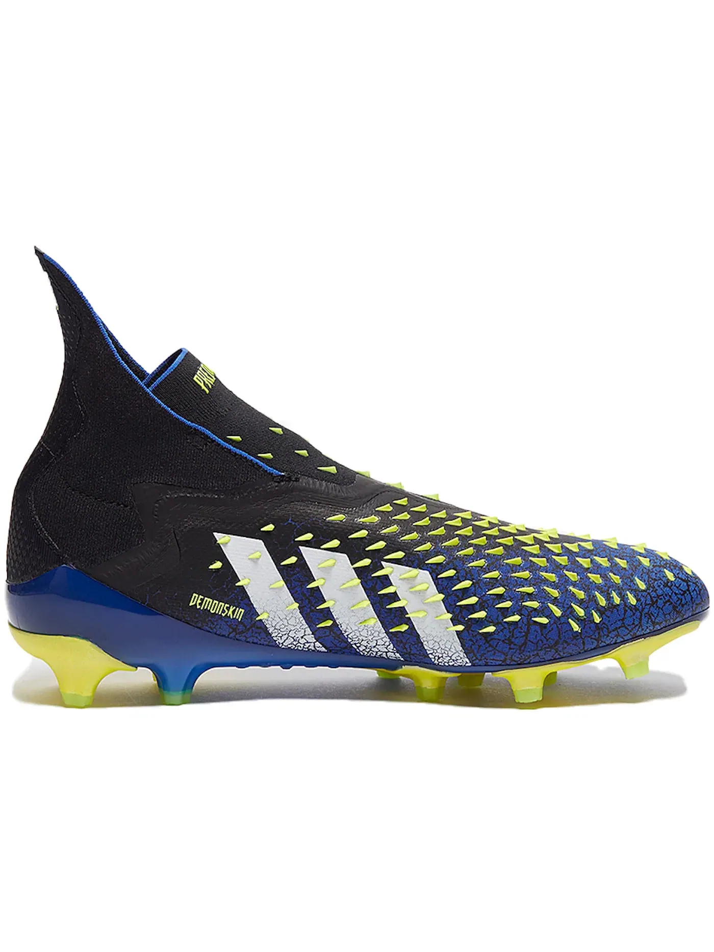 Мужские бутсы с шипами Demonskin Adidas Predator Freak AG — изображение 1 из 1, черный/белый/желтый