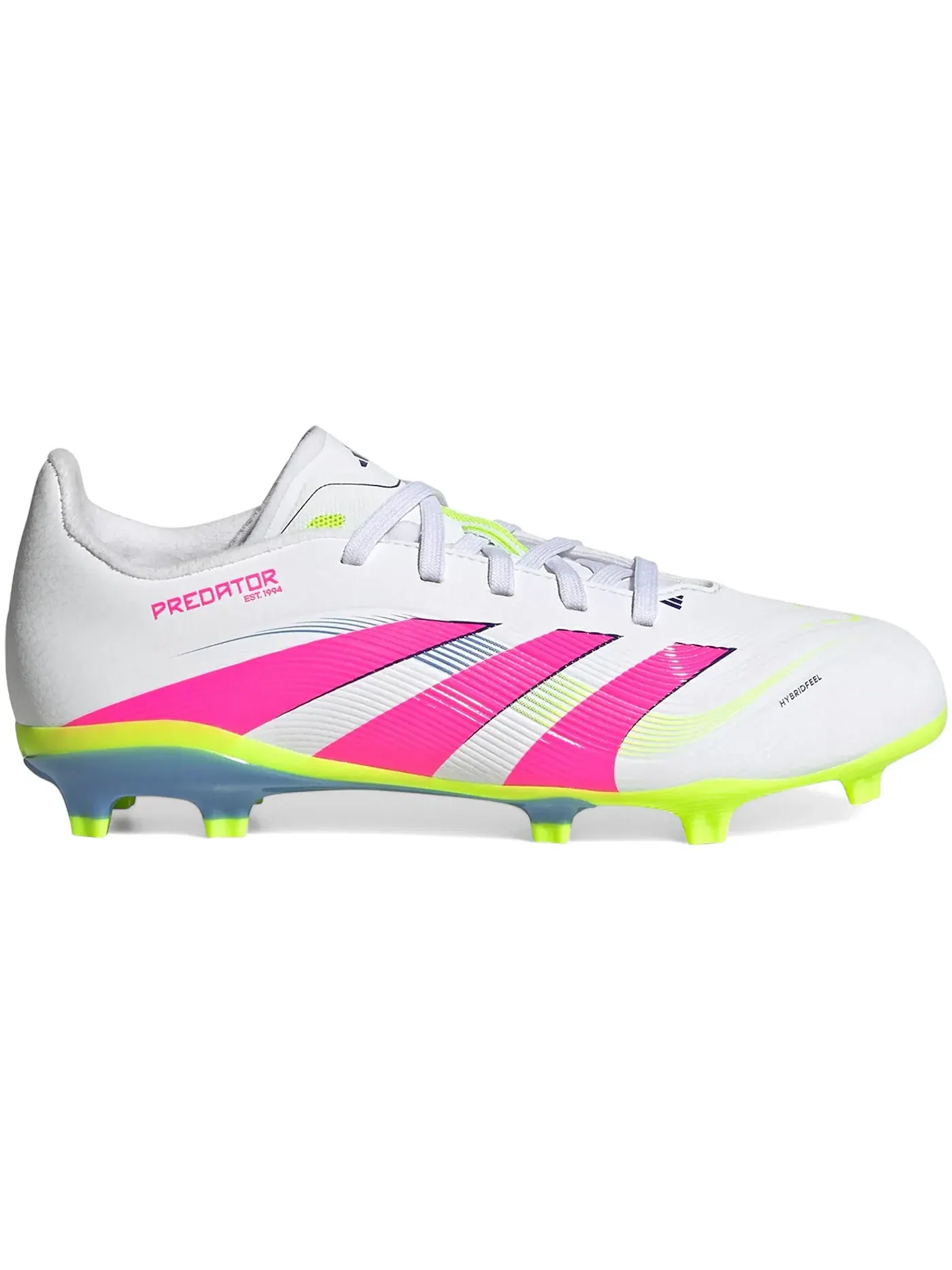 Детские бутсы с гибким грунтозацепом Predator League FG/MG Adidas — изображение 1 из 1, белый розовый
