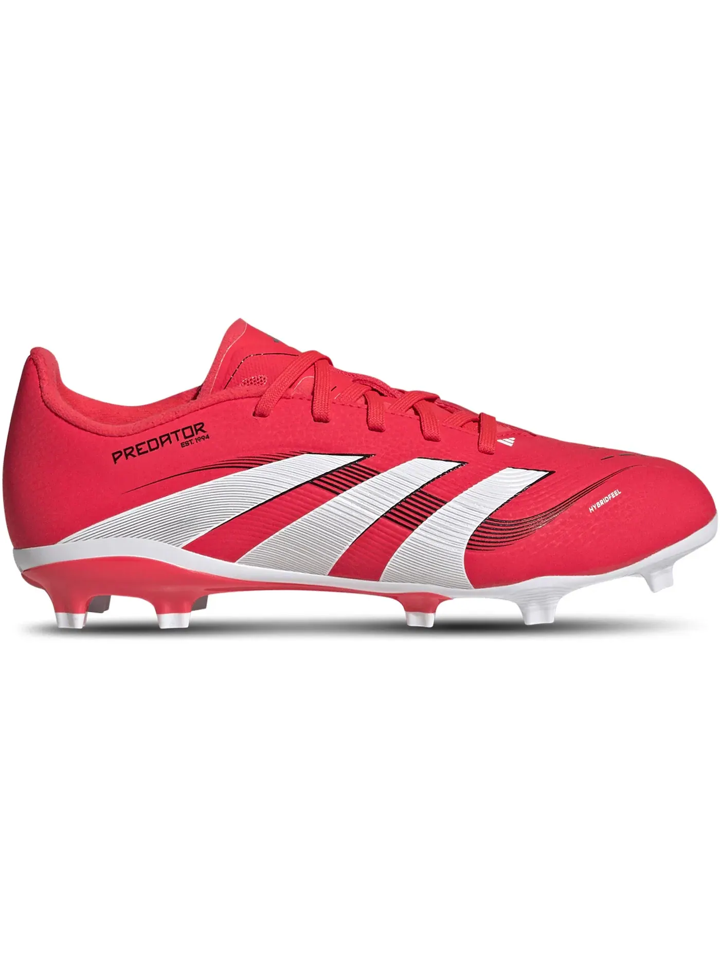 Детские бутсы Predator League FG/MG Adidas — изображение 1 из 1, красный белый черный
