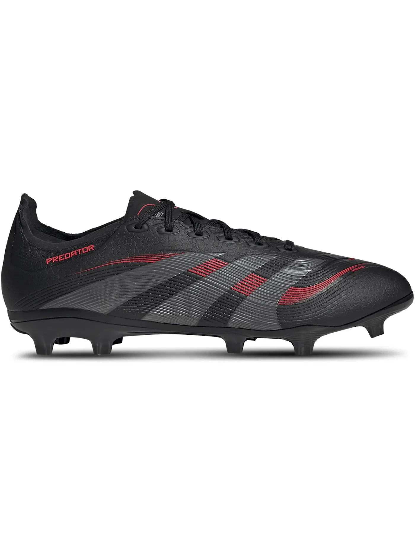Мужские бутсы с высоким качеством сцепления Adidas Predator League FG/MG — изображение 1 из 1, черный/серый/красный