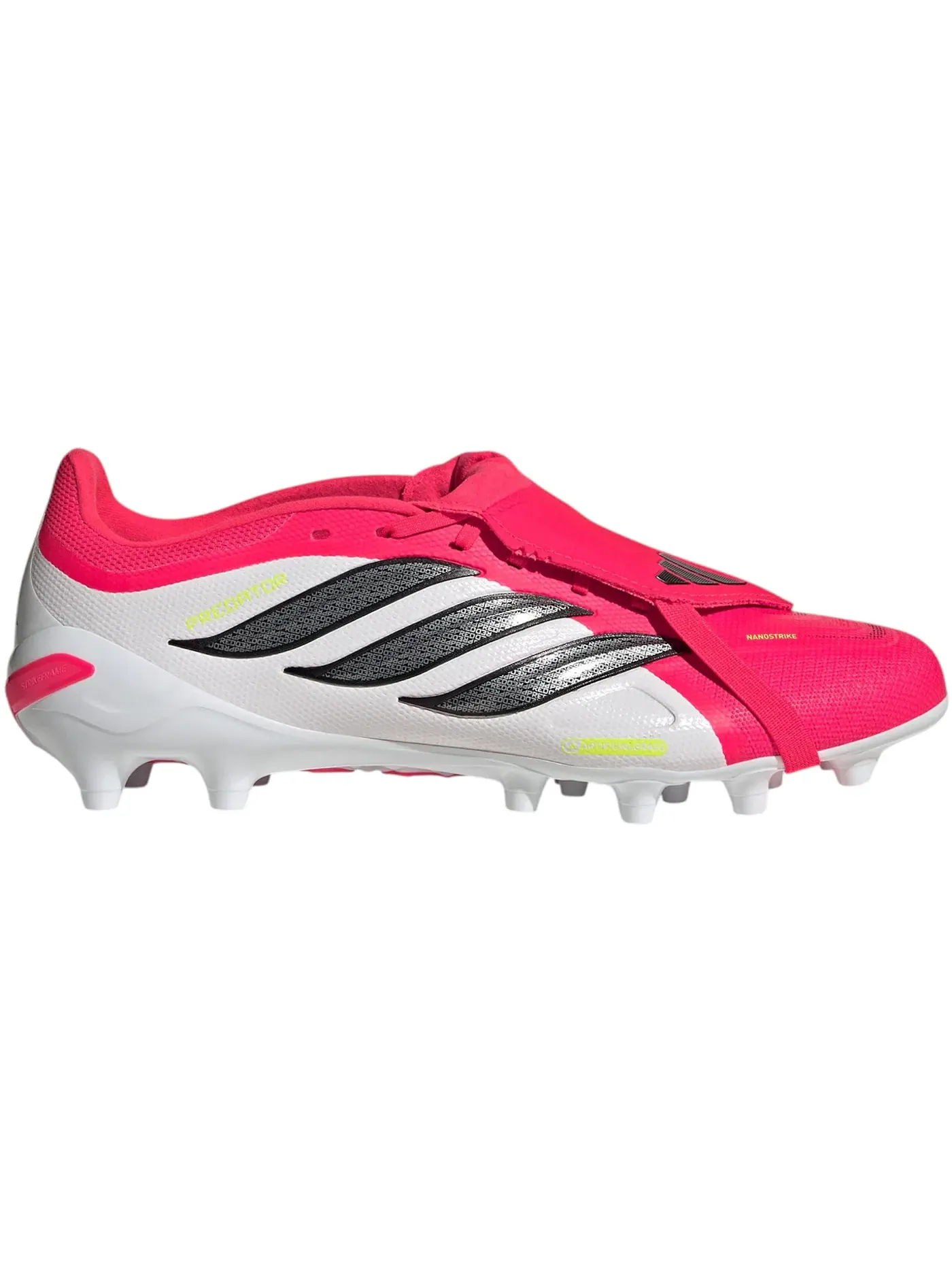 Мужские бутсы с длинным язычком Adidas Predator League Fold-Over Tongue AG — изображение 1 из 1, красный/черный/белый