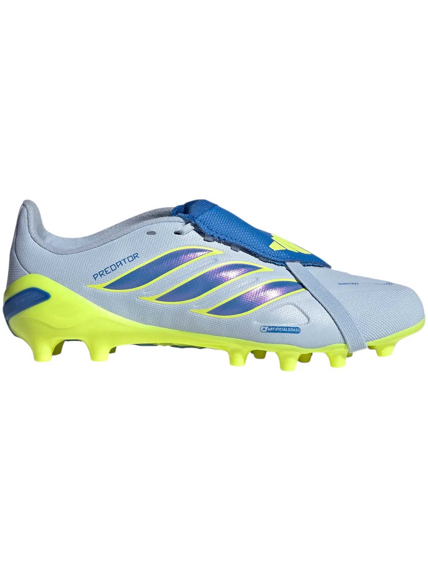 Детские бутсы с откидным язычком Adidas Predator League Fold-Over Tongue AG — изображение 1 из 1, синий/желтый