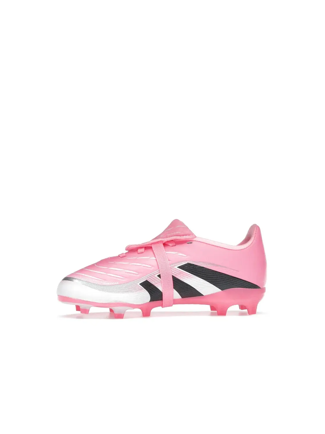 Детские бутсы Predator League Fold-Over Tongue FG/MG Adidas — изображение 3 из 4, розовый черный белый