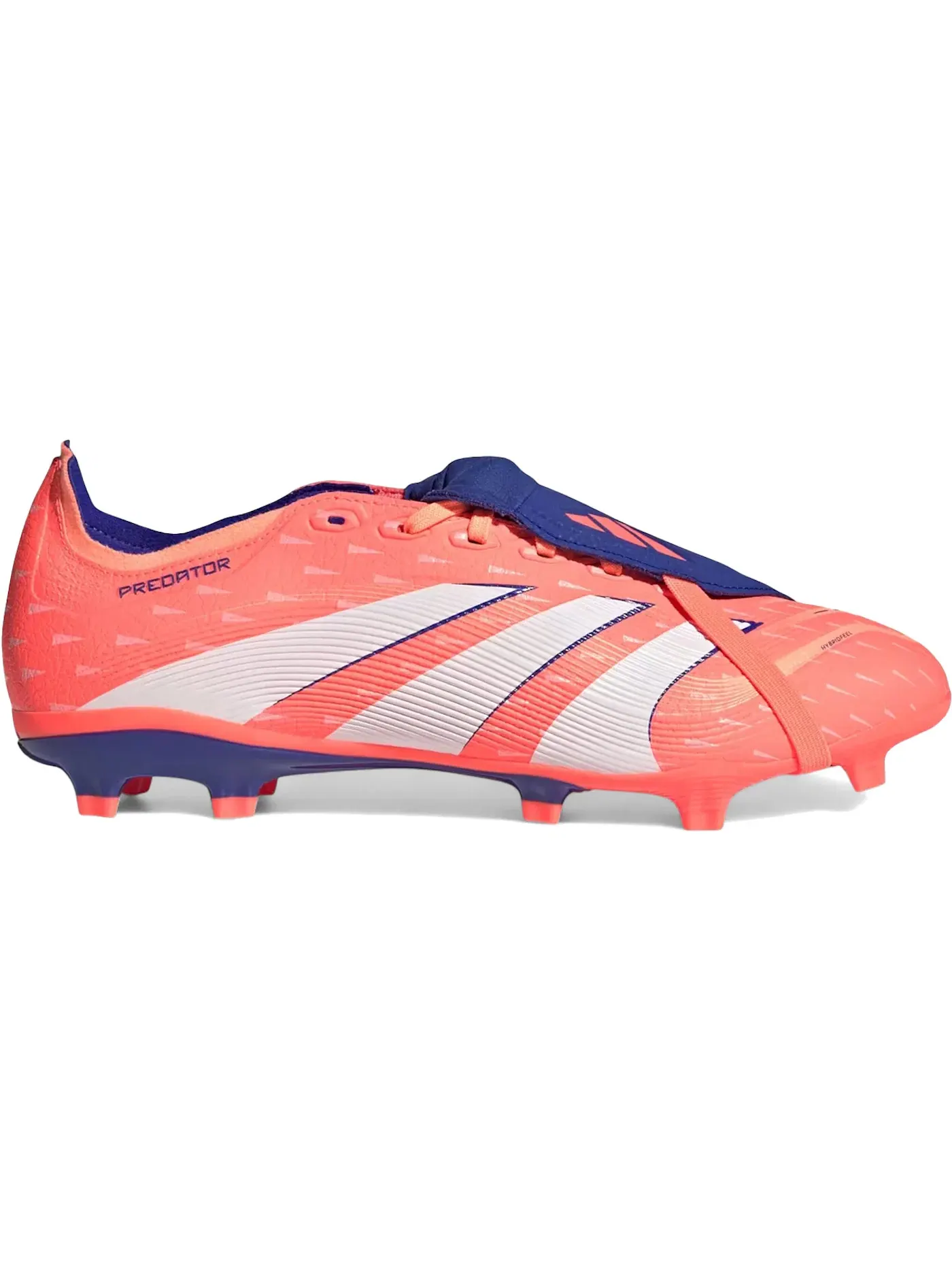 Мужские бутсы с отложным язычком Adidas Predator League Fold-Over Tongue FG/MG — изображение 1 из 1, белый/оранжевый