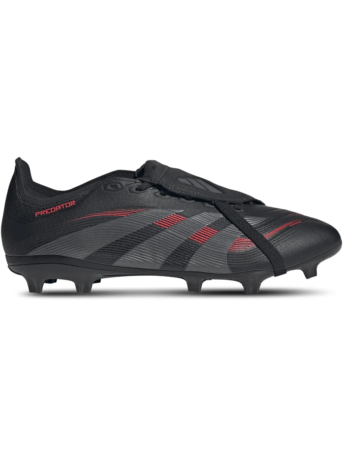 Мужские бутсы для игры на твердом поле с откидным язычком Adidas Predator League — изображение 1 из 1, черный/серый/красный