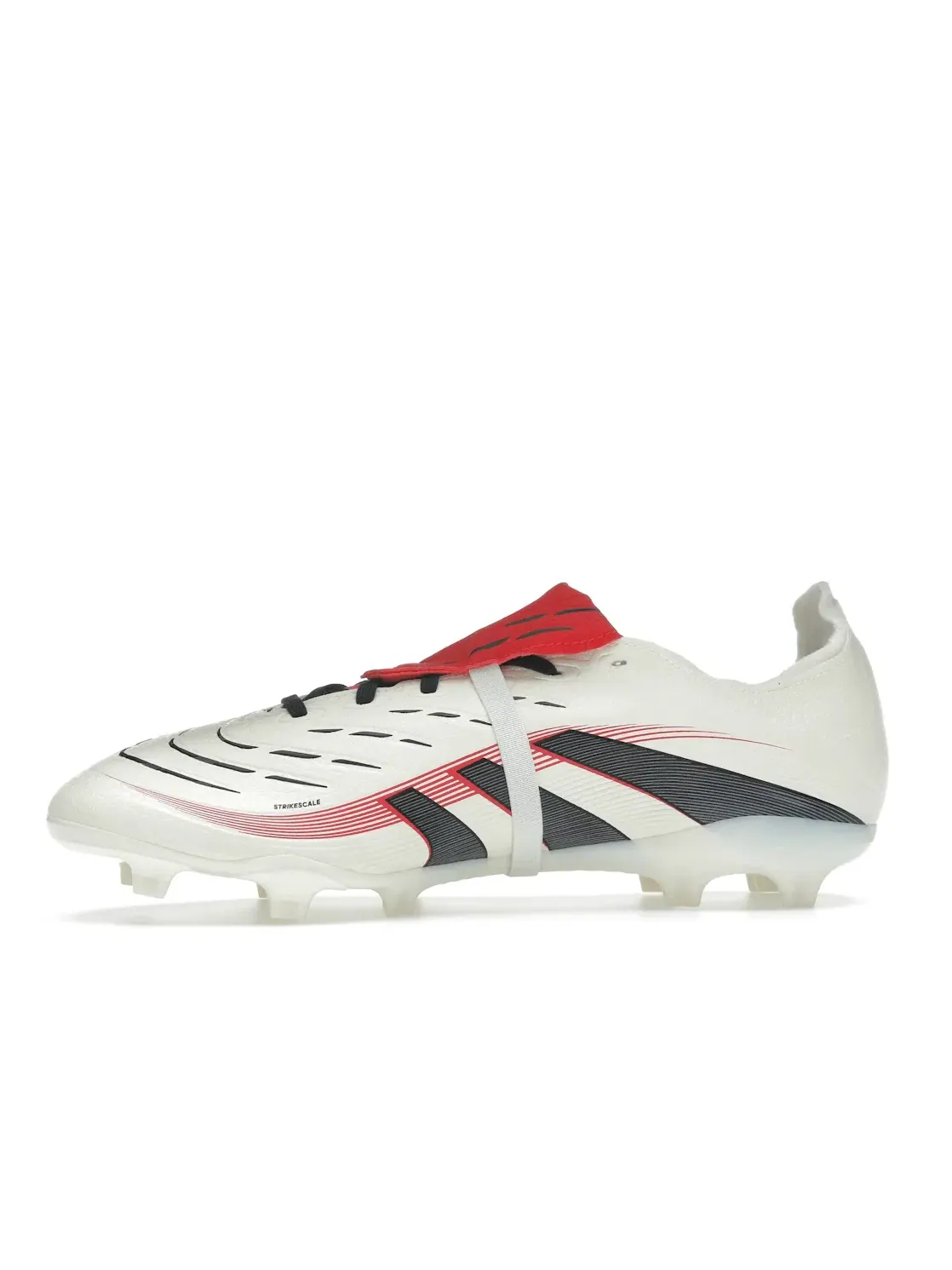 Мужские бутсы с откидным язычком Adidas Predator League Fold-Over Tongue FG/MG — изображение 3 из 4, белый черный