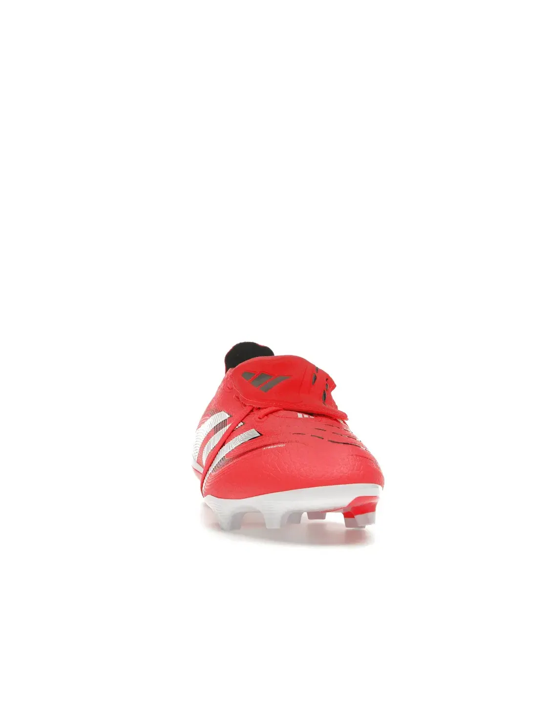 Мужские бутсы с откидным язычком Adidas Predator League Fold-Over Tongue FG/MG — изображение 2 из 4, красный/белый/черный
