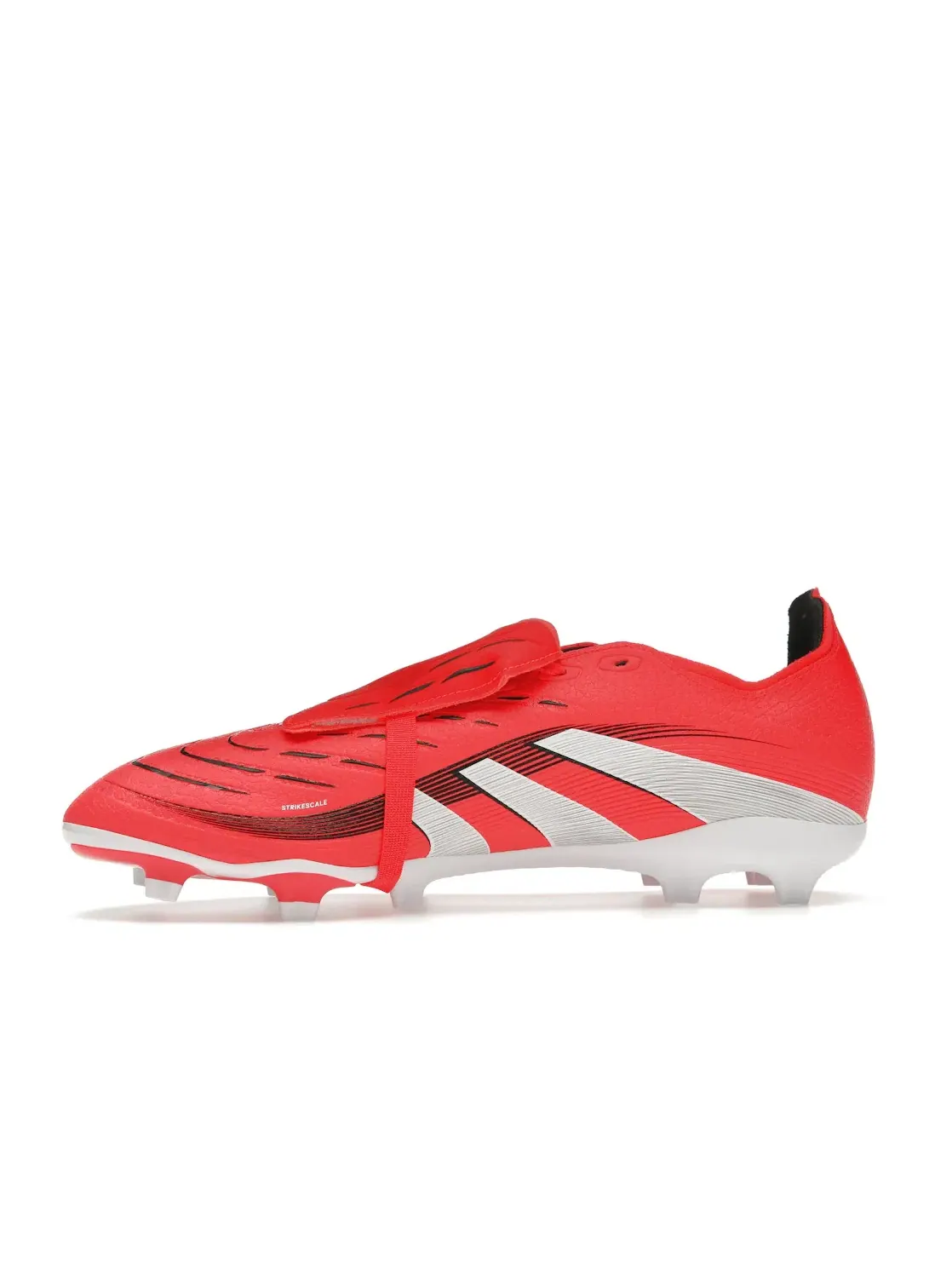Мужские бутсы с откидным язычком Adidas Predator League Fold-Over Tongue FG/MG — изображение 3 из 4, красный/белый/черный