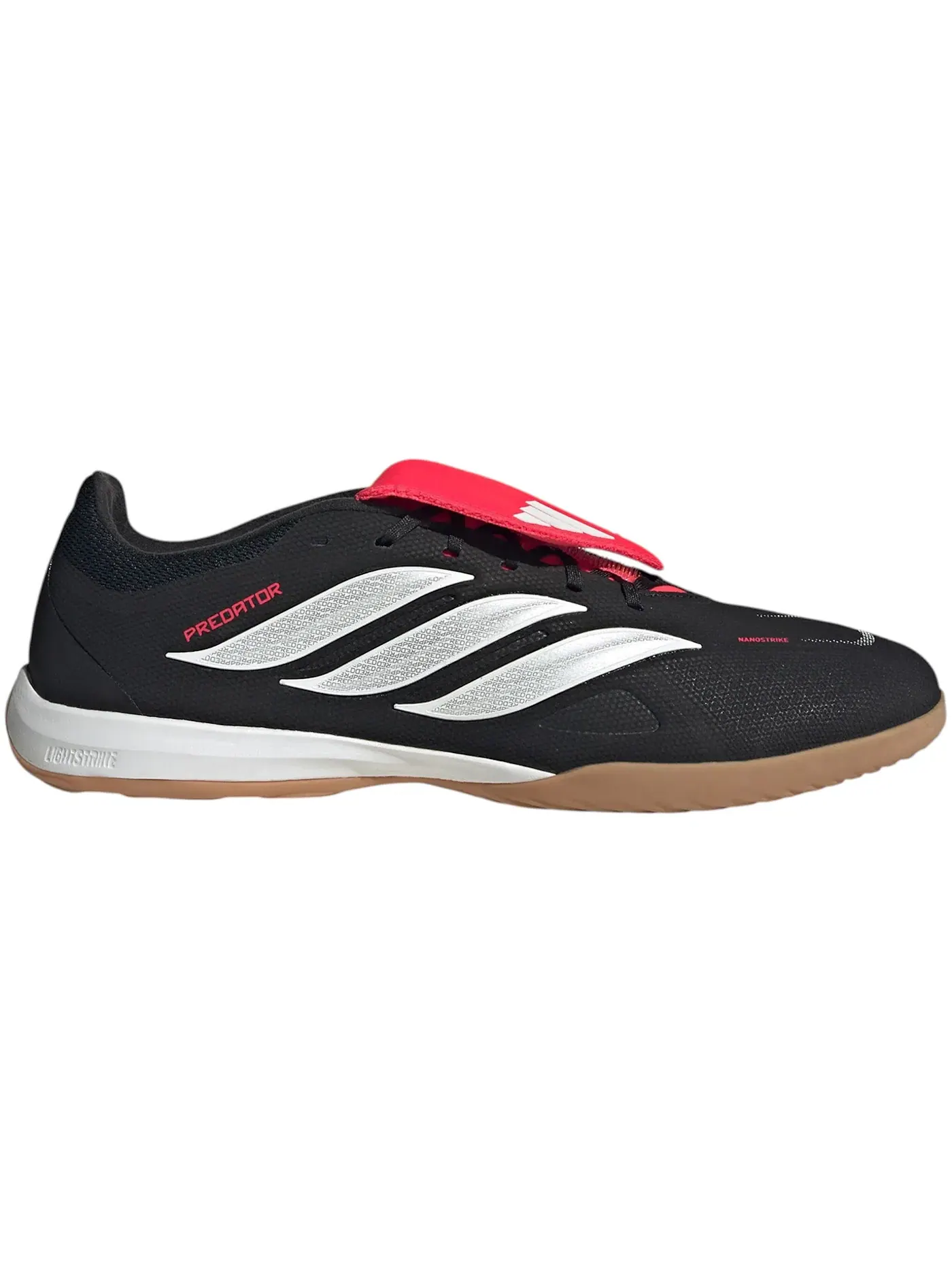 Мужские бутсы с откидным язычком Adidas Predator League Fold-Over Tongue IC — изображение 1 из 1, черный белый красный