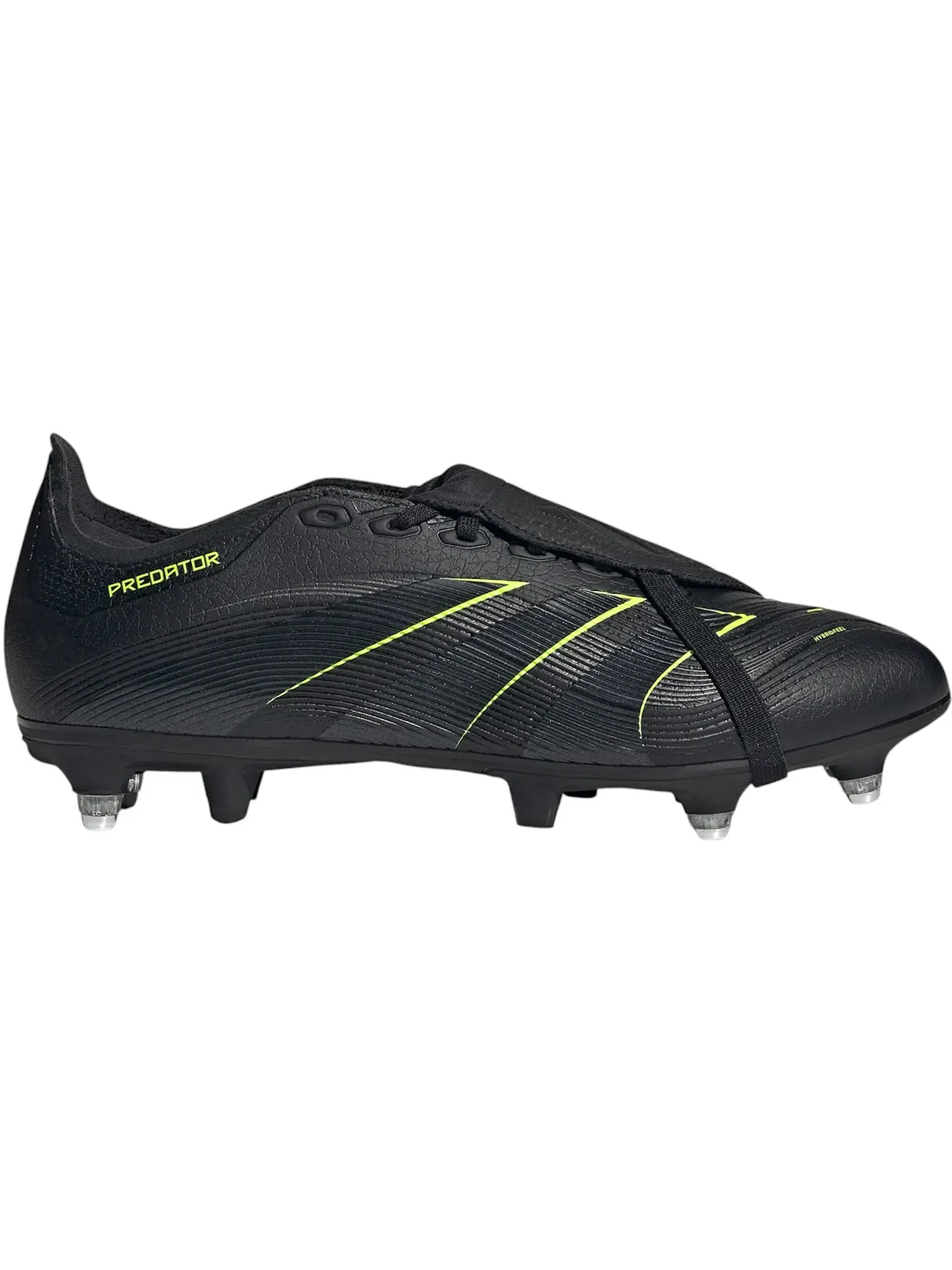 Мужские бутсы с закрытой шнуровкой Adidas Predator League Fold-Over Tongue SG — изображение 1 из 1, черный