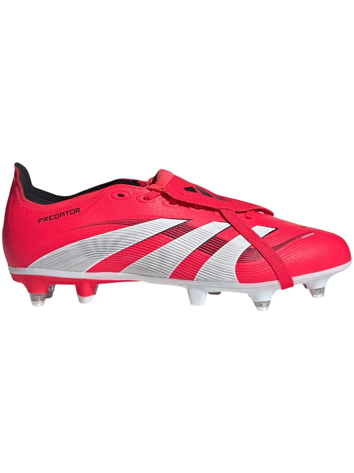 Мужские бутсы с длинным рукавом Adidas Predator League Fold-Over Tongue SG — изображение 1 из 1, красный белый черный