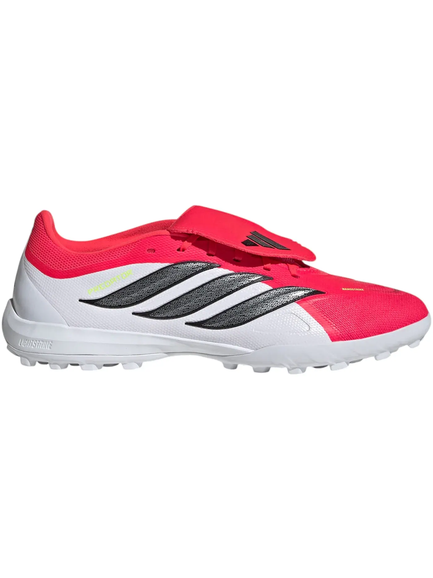 Мужские бутсы с откидным язычком Adidas Predator League Fold-Over Tongue TF — изображение 1 из 1, красный/черный/белый
