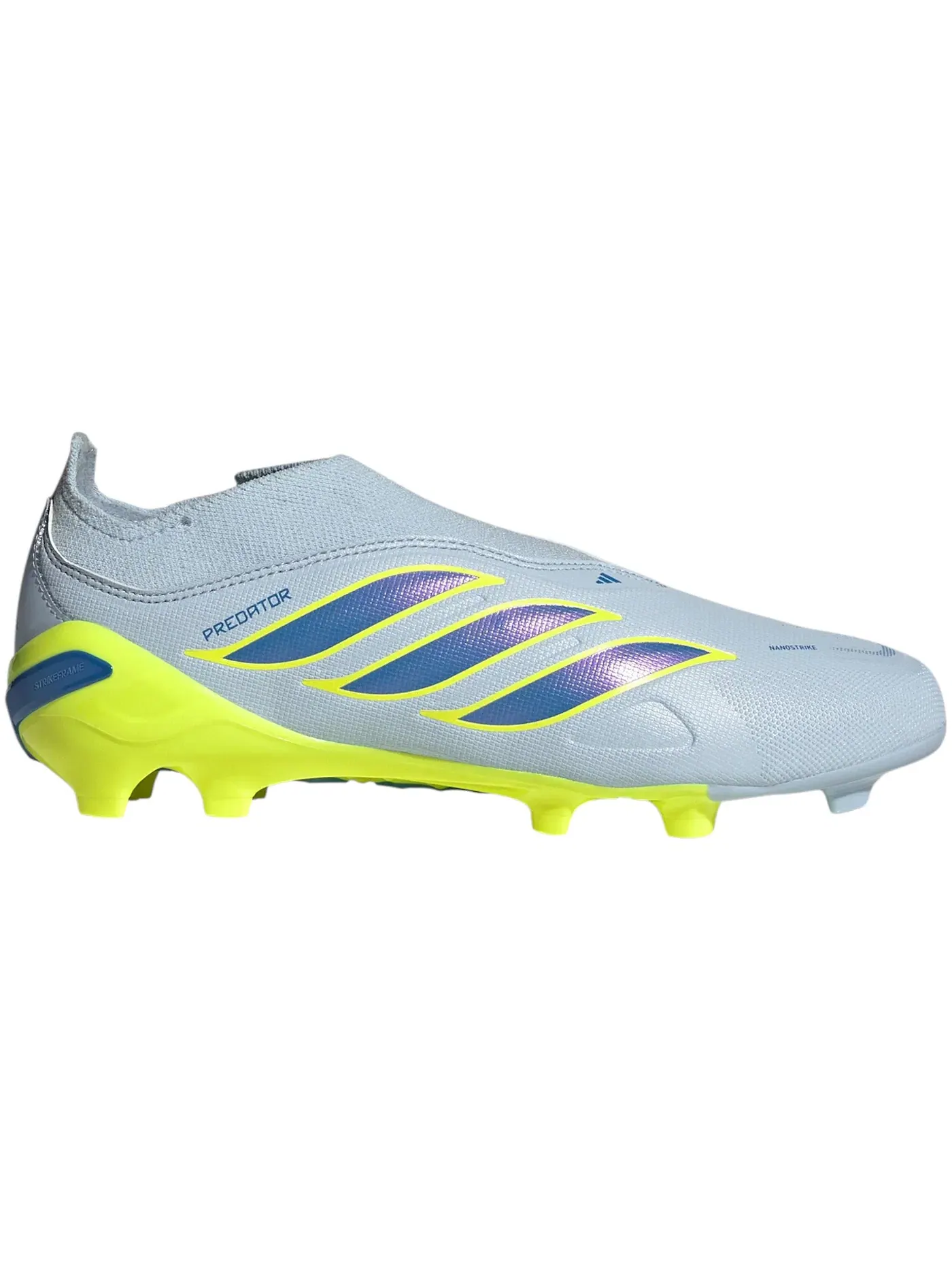Детские бутсы с шнуровкой без шнурков Predator League Laceless FG Adidas — изображение 1 из 1, синий желтый