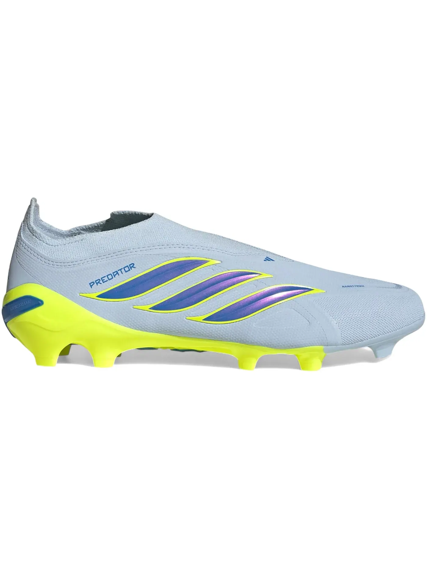 Мужские бутсы без шнуровки Predator League Laceless FG Adidas — изображение 1 из 1, синий желтый