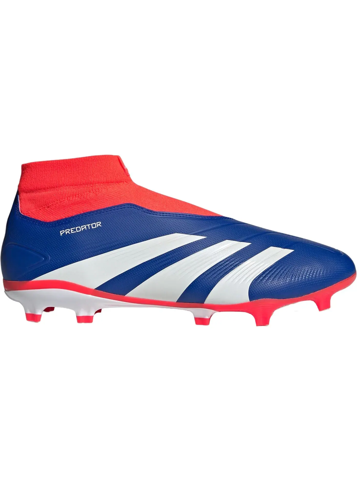Мужские бутсы с принтом Adidas Predator League Laceless FG — изображение 1 из 1, синий белый красный