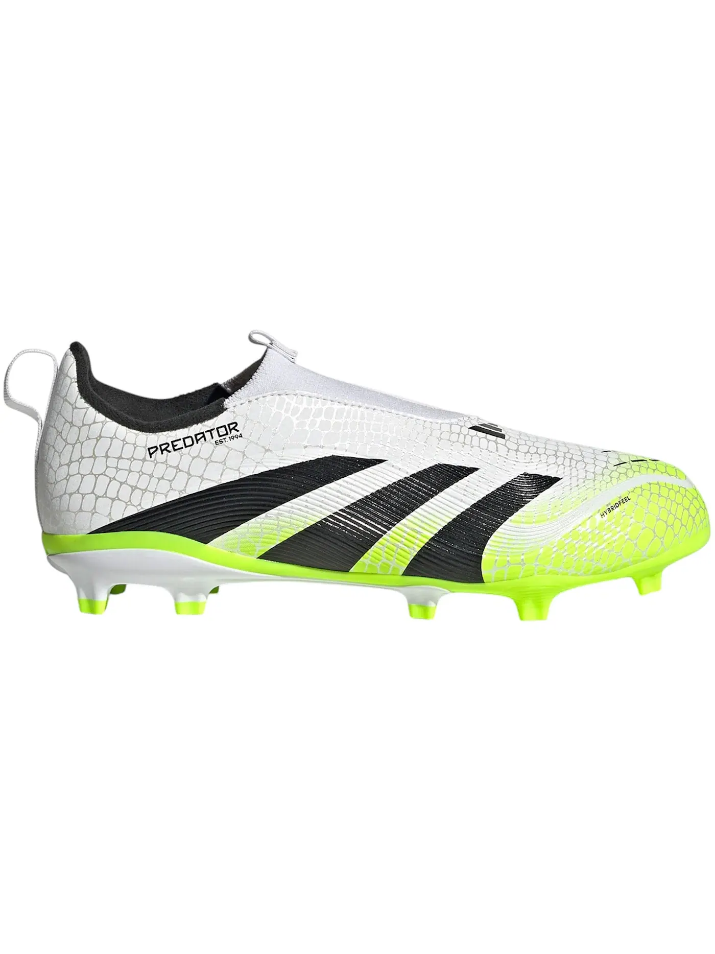 Детские бутсы с безшнуровкой Adidas Predator League Laceless FG/MG Adidas — изображение 1 из 1, белый черный