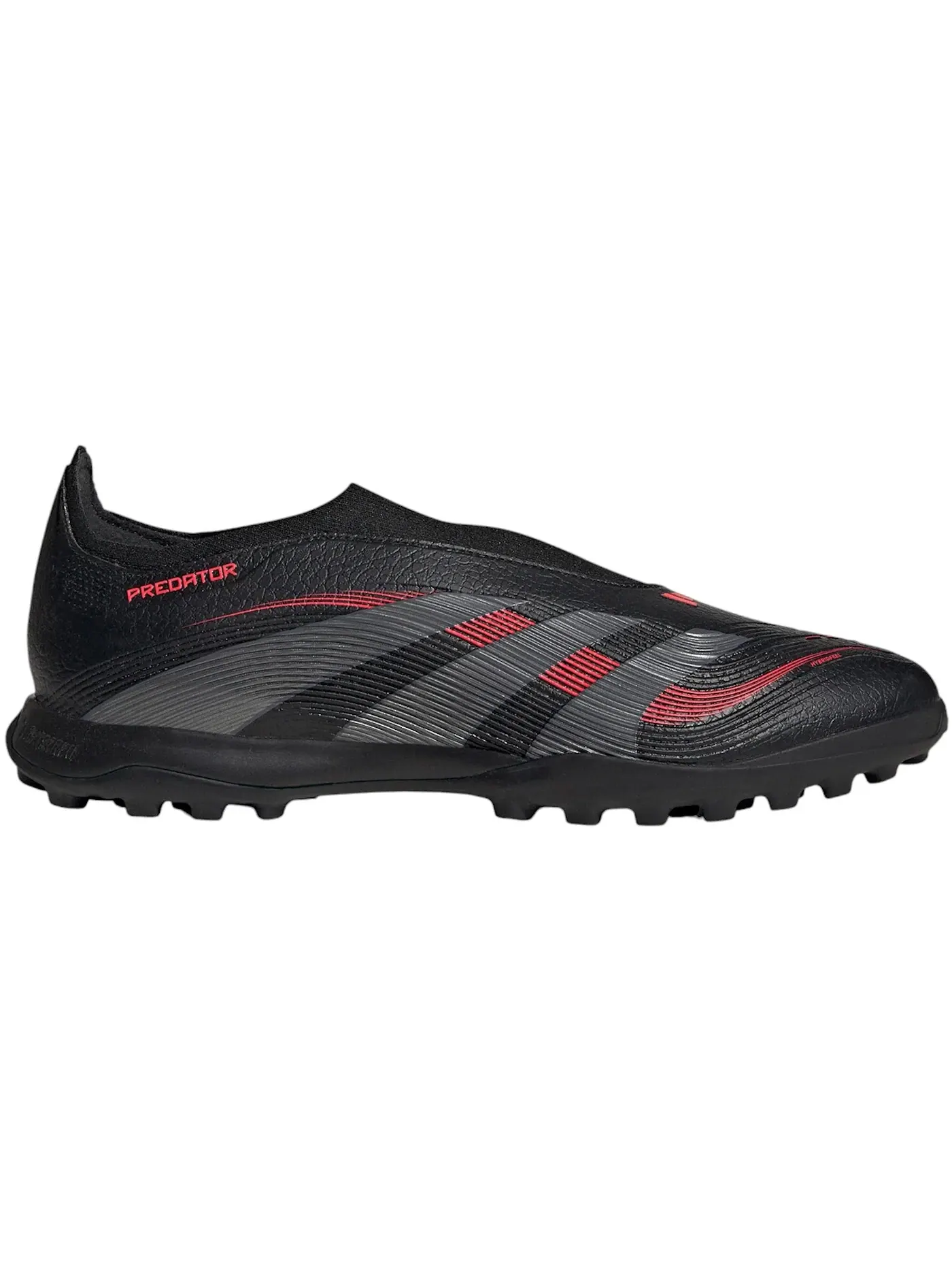 Мужские бутсы футбольные с принтом Adidas Predator League Laceless Turf Adidas — изображение 1 из 1, черный/серый/красный