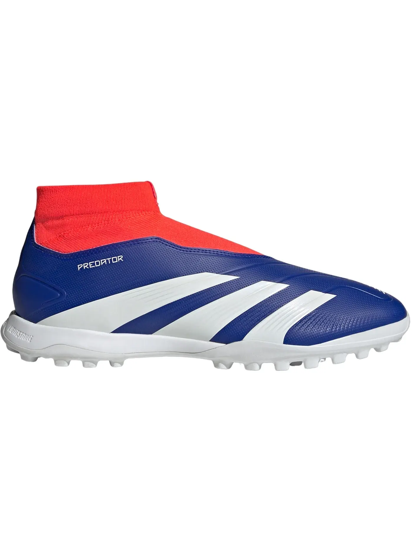 Мужские бутсы с принтом Adidas Predator League Laceless Turf — изображение 1 из 1, синий белый красный