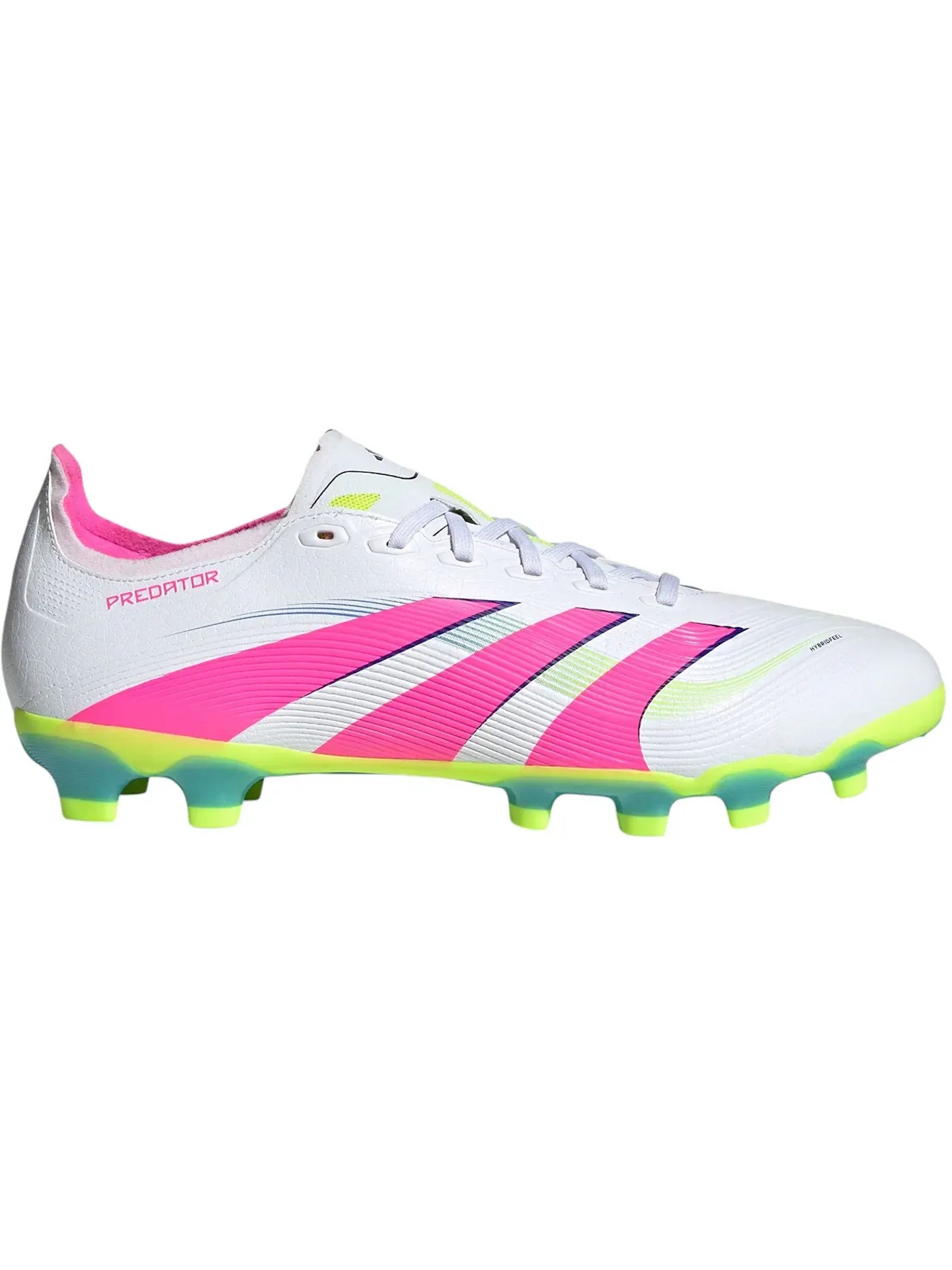 Мужские бутсы с высоким верхом Adidas Predator League MG — изображение 1 из 1, белый/розовый