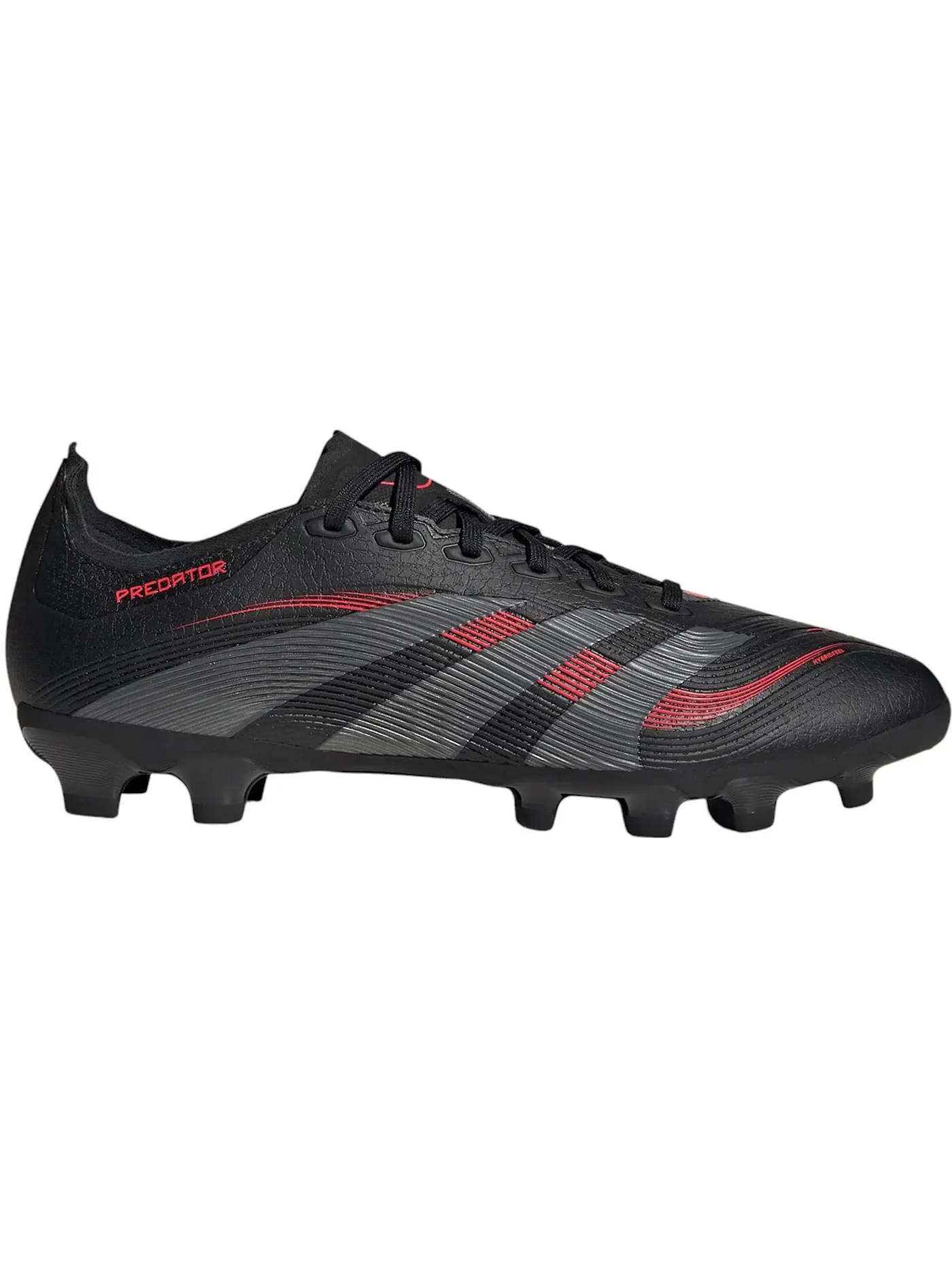 Мужские бутсы с длинным рукавом Adidas Predator League MG — изображение 1 из 1, черный серый красный