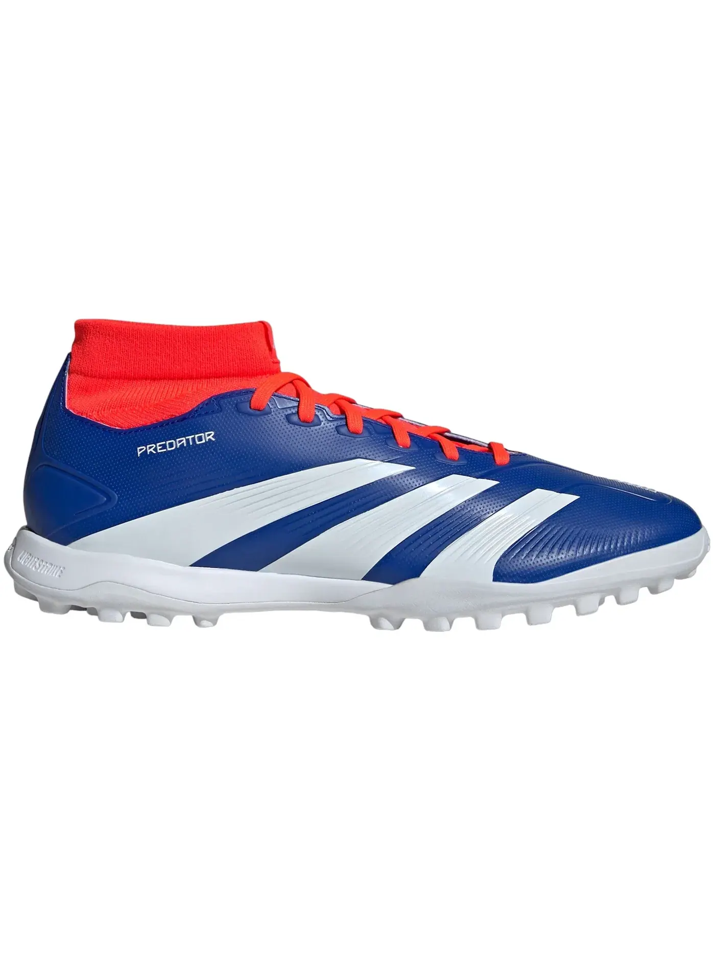 Мужские бутсы с высоким верхом Adidas Predator League Mid Turf — изображение 1 из 1, синий/белый/красный