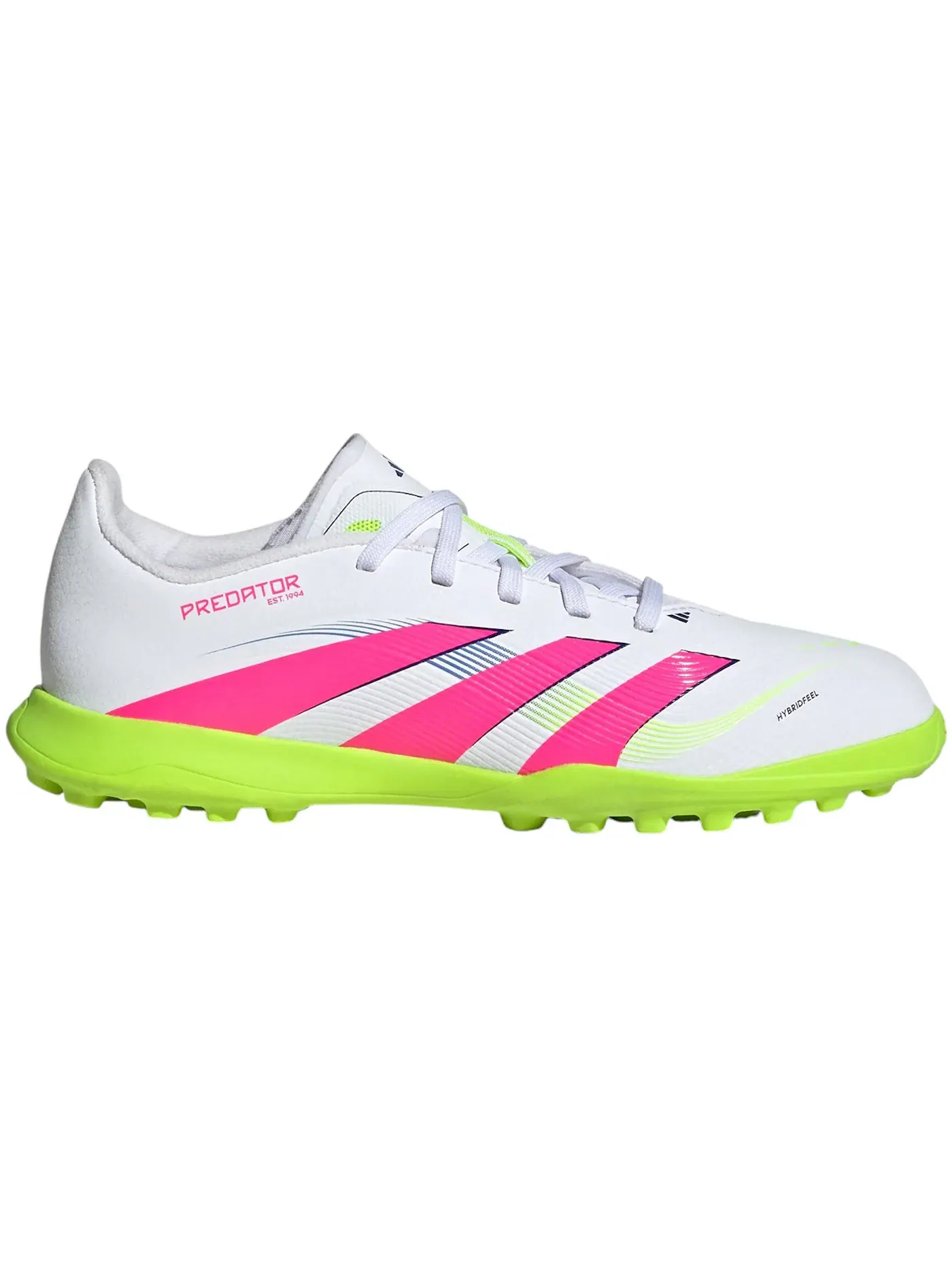 Детские бутсы футбольные Predator League Turf Adidas — изображение 1 из 1, белый розовый