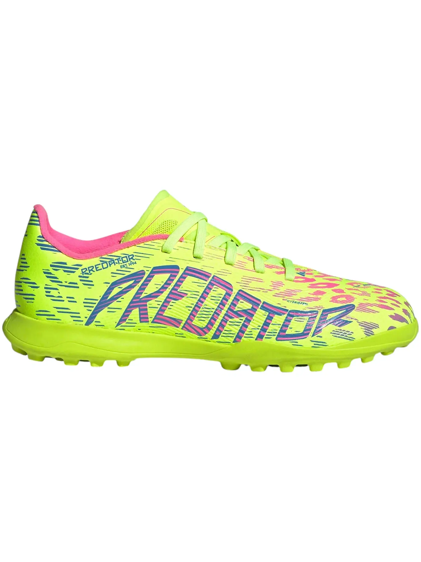 Детские бутсы для футбола на искусственном покрытии Adidas Predator League Turf — изображение 1 из 1, синий/розовый