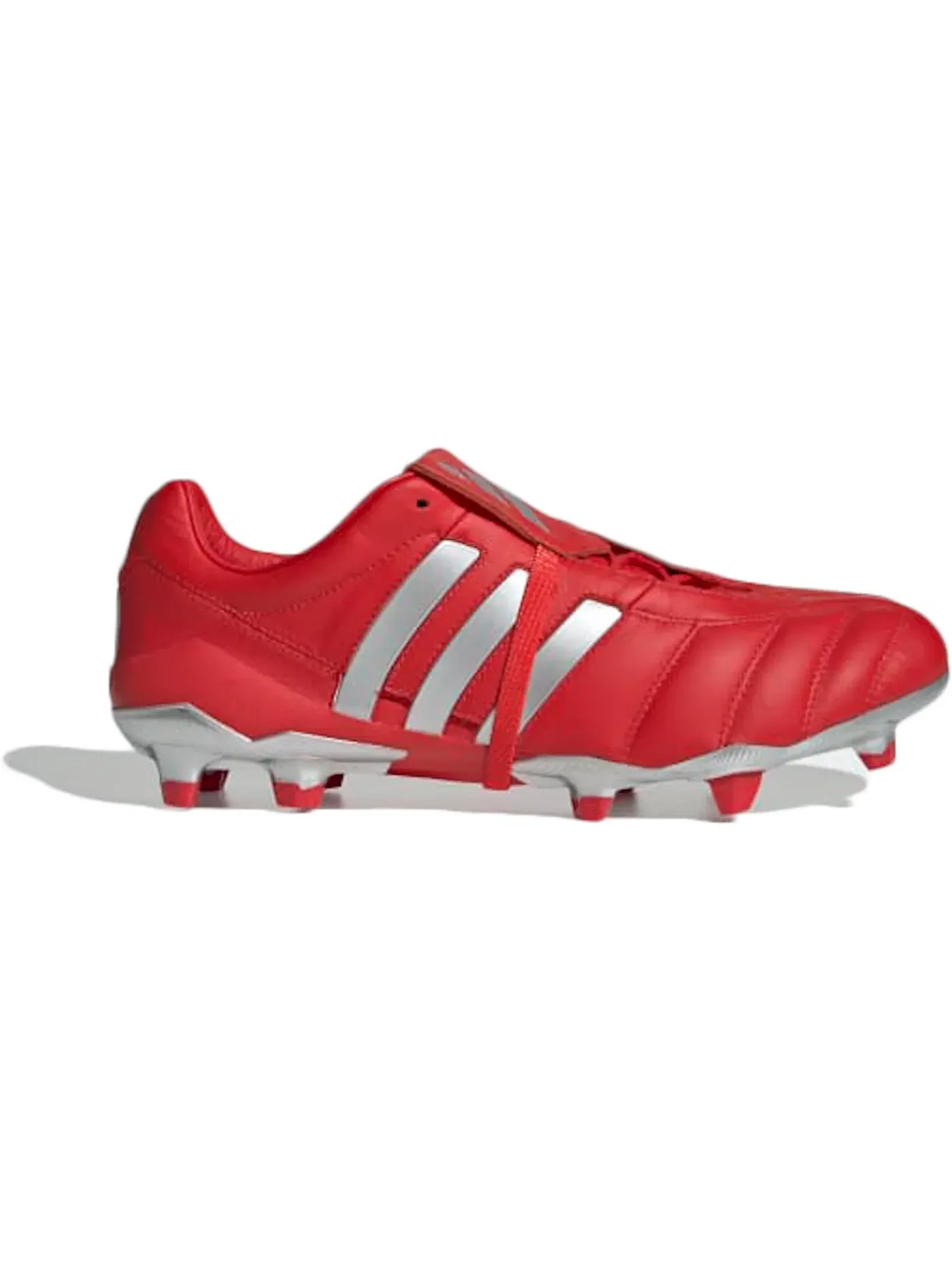 Мужские бутсы с длинным рукавом Adidas Predator Mania FG — изображение 1 из 1, красный серебристый