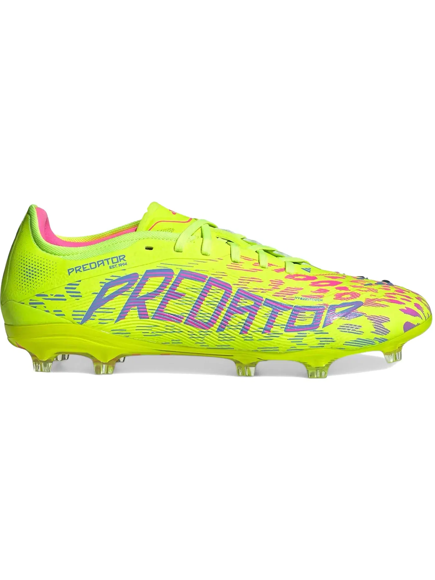 Мужские бутсы для футбола с высоким верхом Adidas Predator Pro FG — изображение 1 из 1, синий/розовый