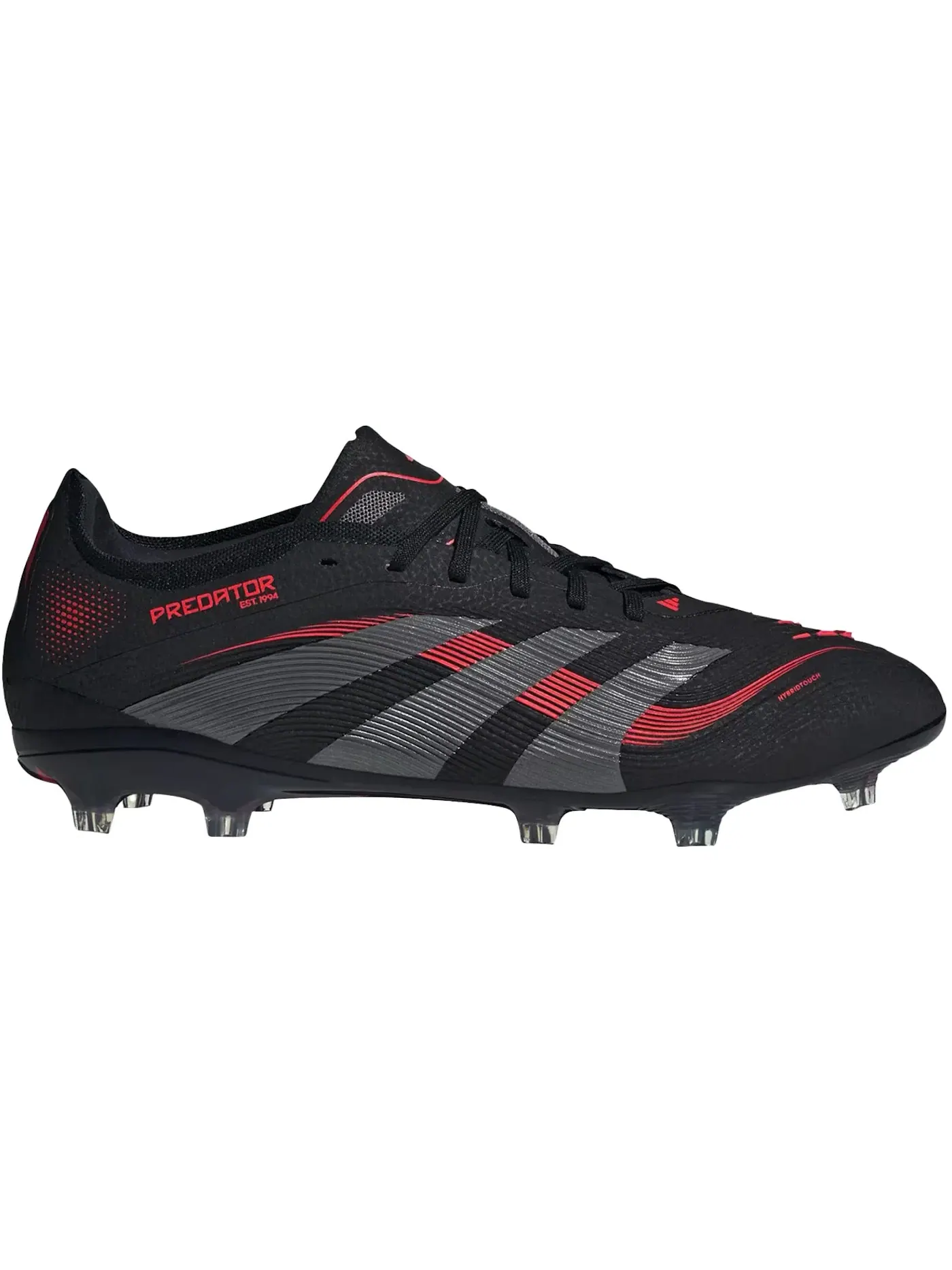 Мужские бутсы с длинным рукавом Adidas Predator Pro FG — изображение 1 из 1, черный/серый/красный