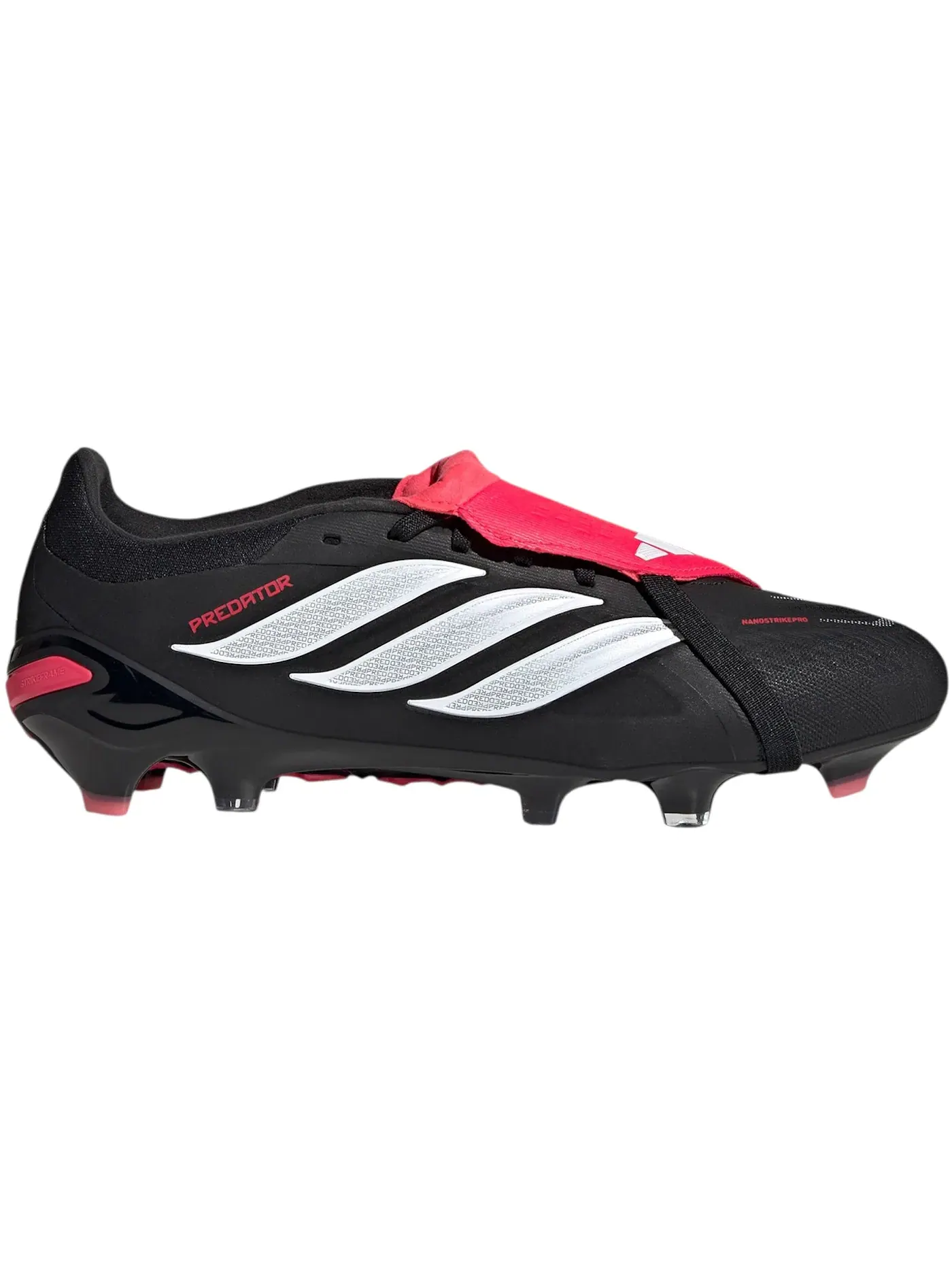 Мужские бутсы с откидным язычком Adidas Predator Pro Fold-Over Tongue FG — изображение 1 из 1, черный белый красный