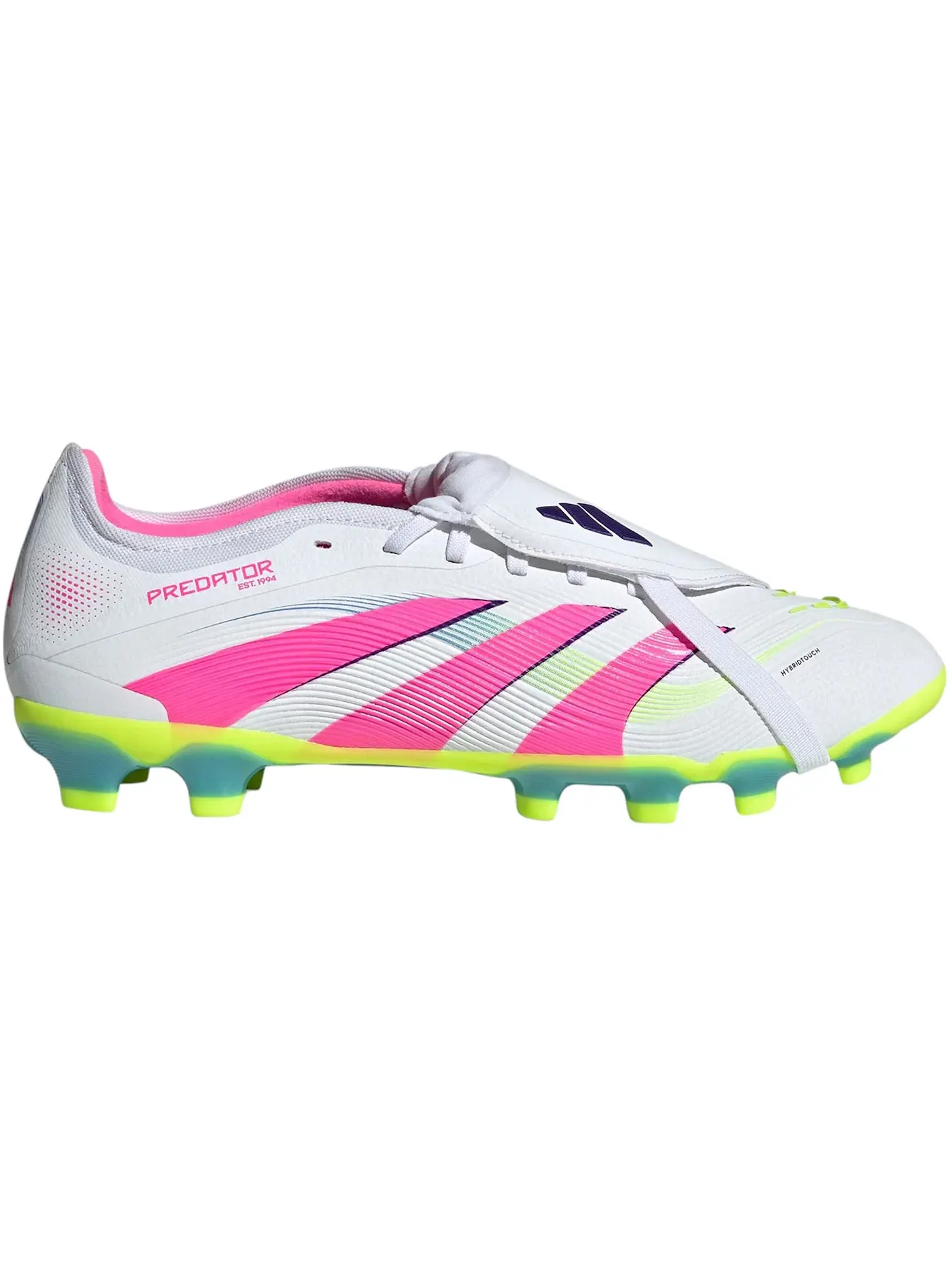 Мужские бутсы с длинным рукавом Adidas Predator Pro Fold-Over Tongue FG/MG Adidas — изображение 1 из 1, белый/розовый