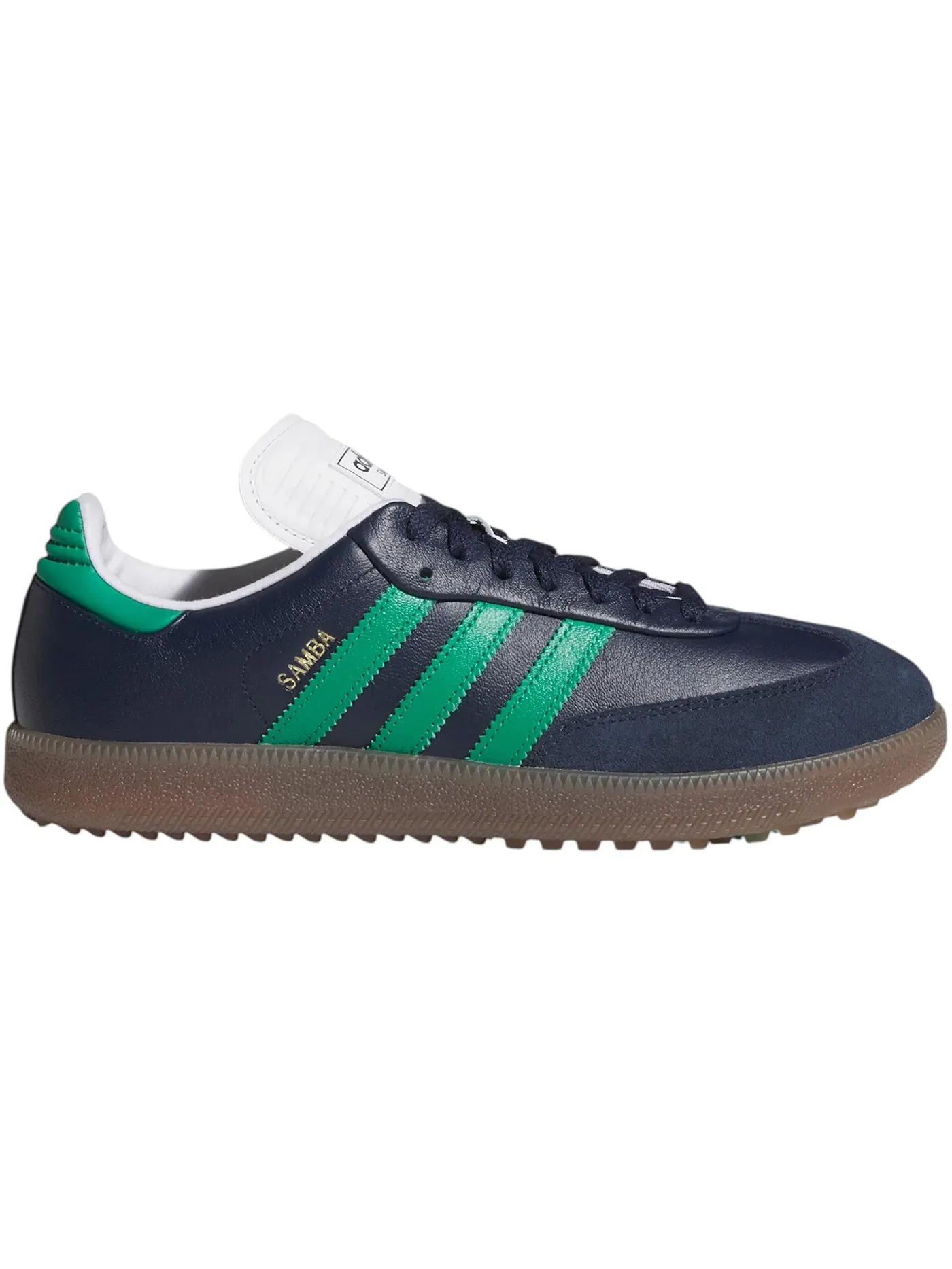 Мужские шиповки Samba Spikeless Golf Adidas — изображение 1 из 1, индиго зеленый белый