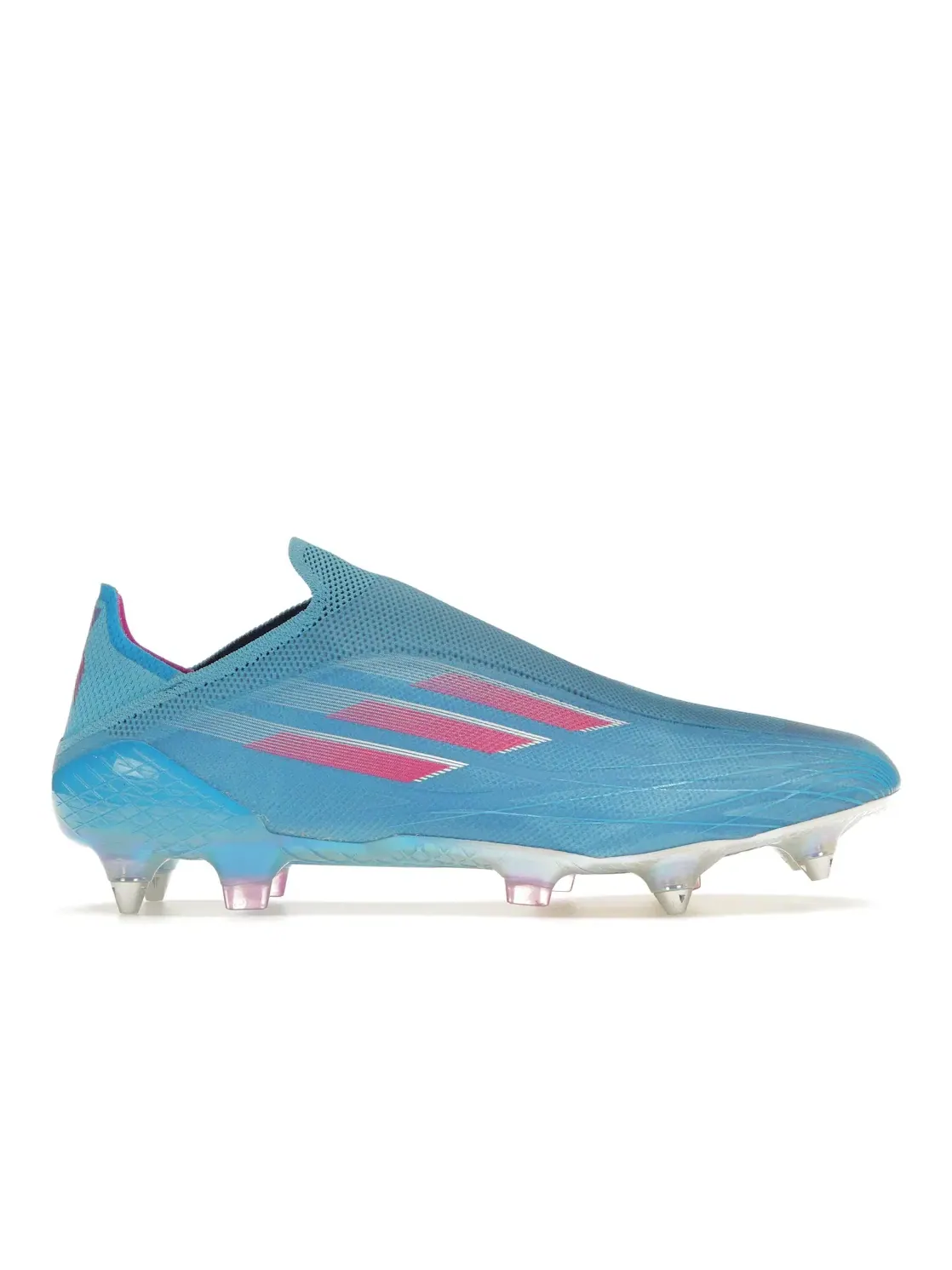 Мужские бутсы с технологией Laceless Adidas X Speedflow+ SG — изображение 1 из 4, розовый/белый