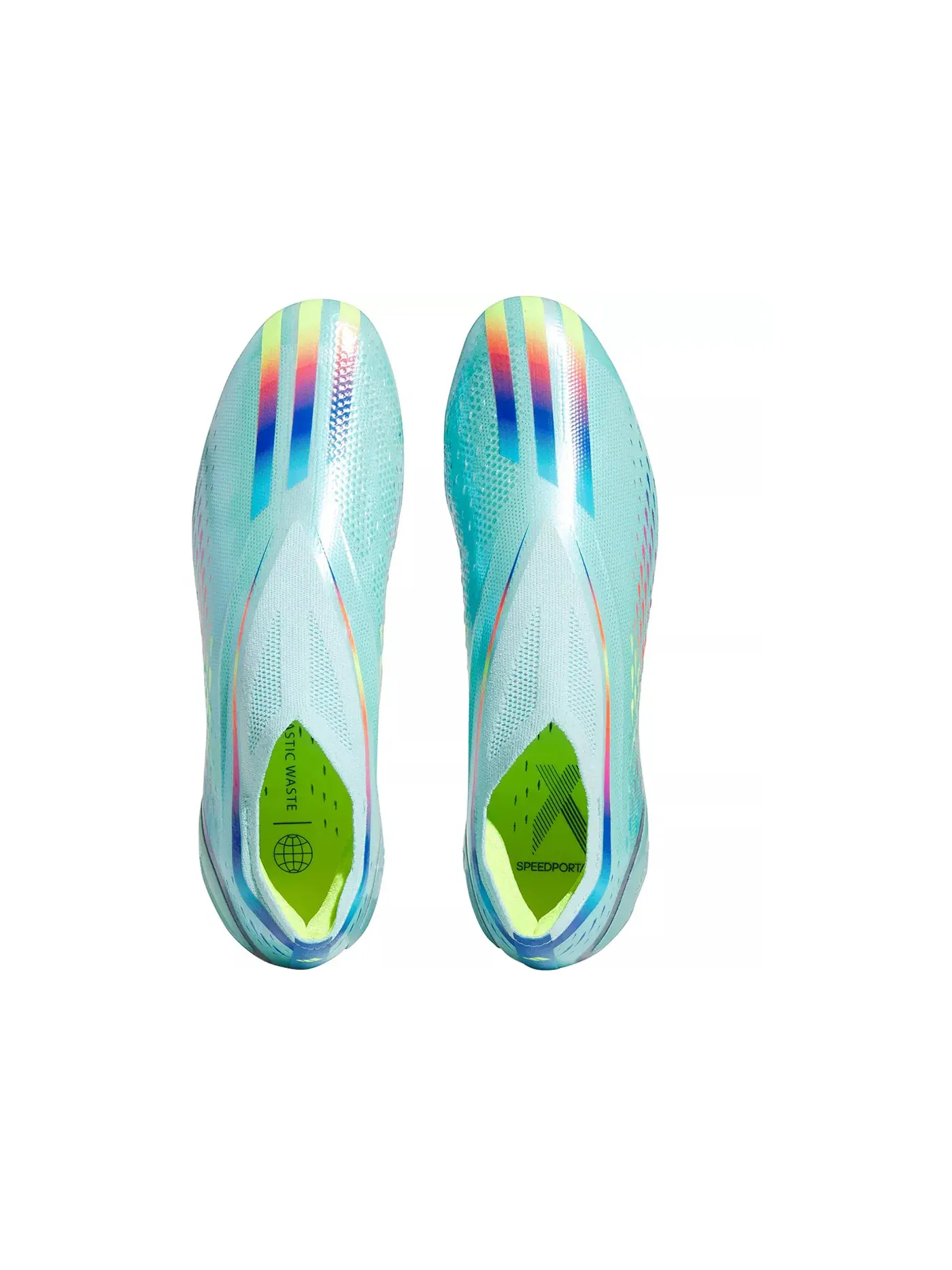 Мужские бутсы с высоким верхом Adidas X Speedportal+ Aqua/Solar Red/Powder Blue — изображение 4 из 5