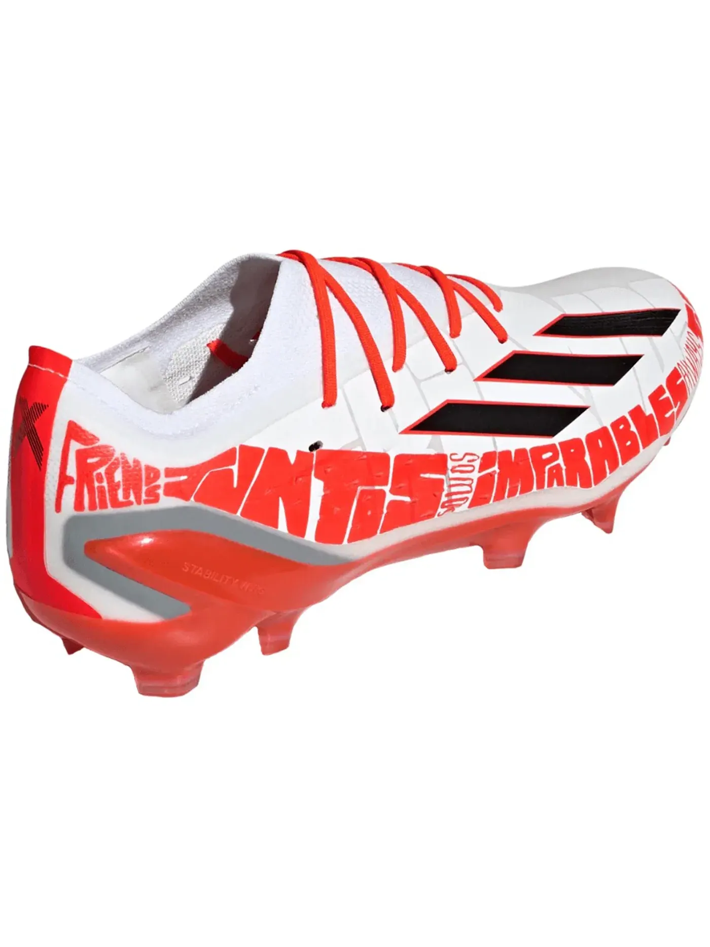 Мужские бутсы с принтом Adidas X Speedportal Messi.1 FG Adidas — изображение 2 из 3, белый черный красный