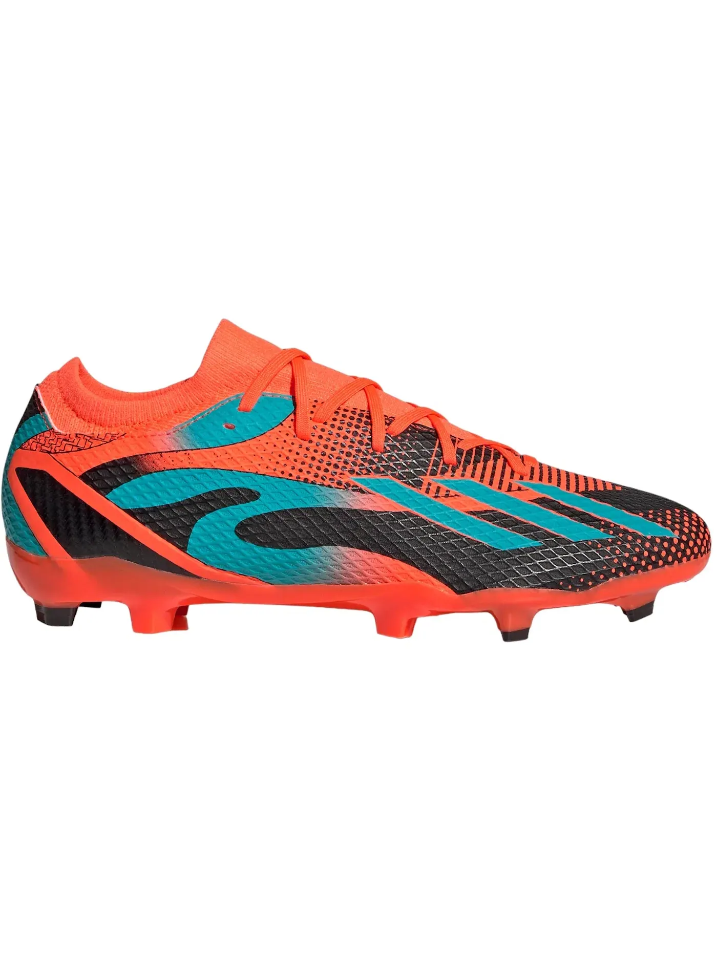Мужские бутсы с принтом Adidas Speedportal Messi.3 FG — изображение 1 из 1, оранжевый черный