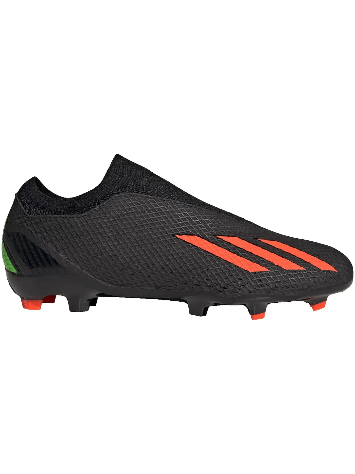 Мужские бутсы с высоким верхом Adidas X Speedportal.3 Laceless FG — изображение 1 из 2, черный/красный/зеленый
