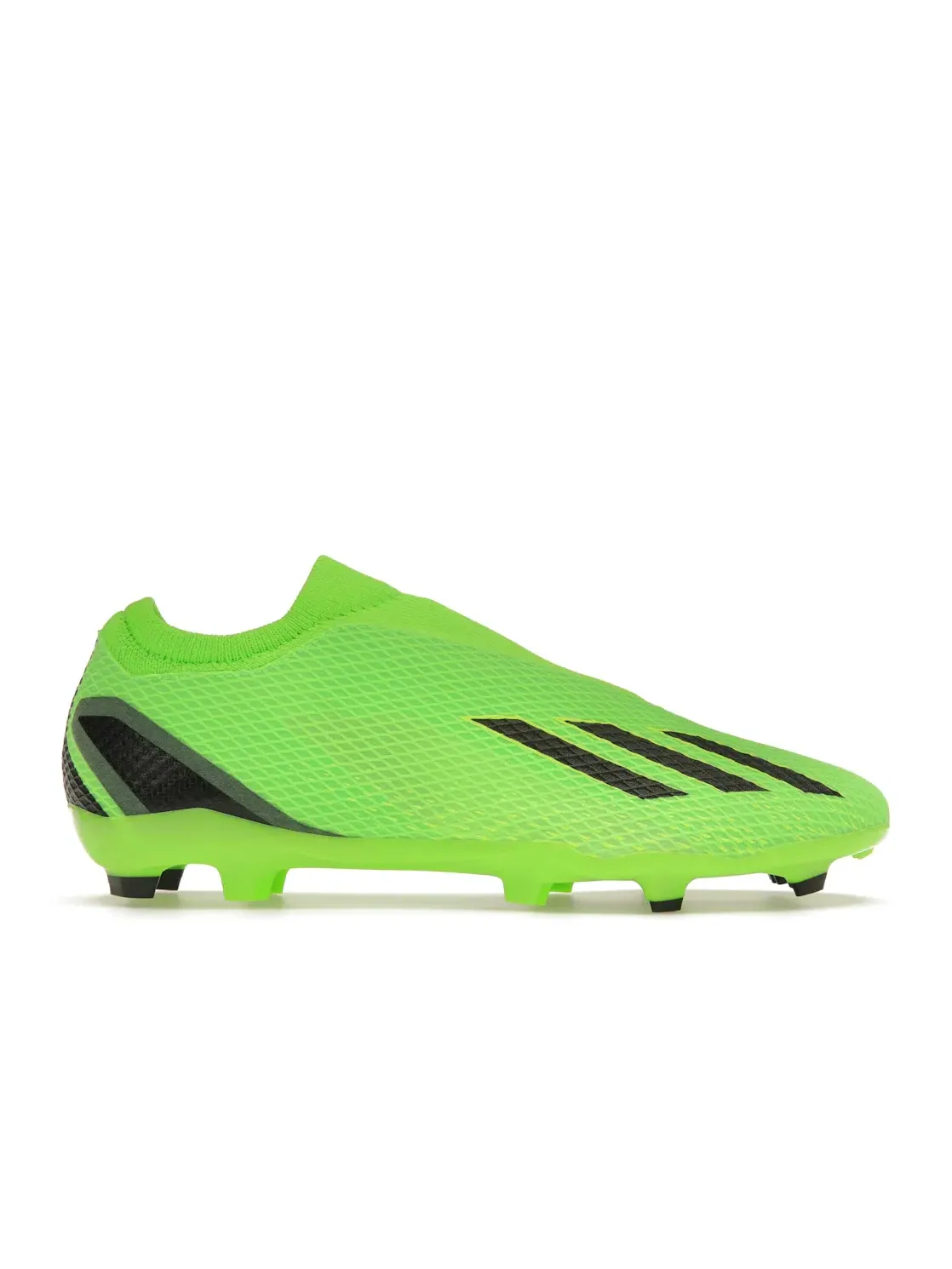 Мужские бутсы с принтом Adidas X Speedportal.3 Laceless FG — изображение 1 из 4, зеленый/черный/желтый
