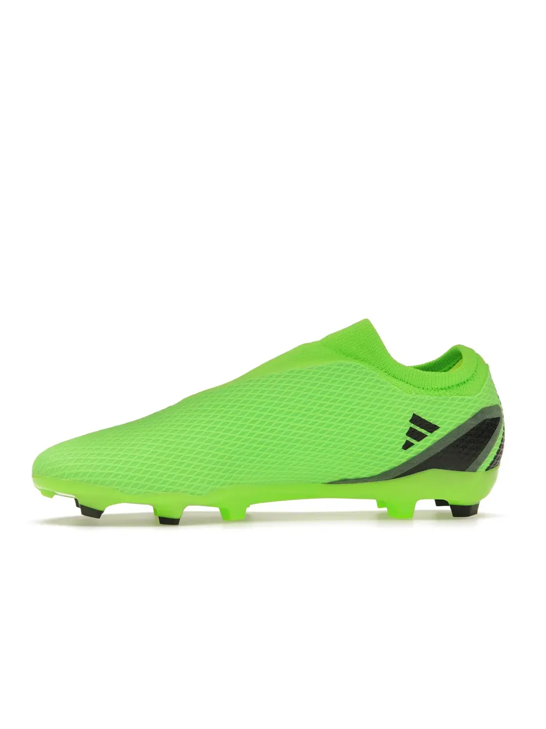 Мужские бутсы с принтом Adidas X Speedportal.3 Laceless FG — изображение 3 из 4, зеленый/черный/желтый