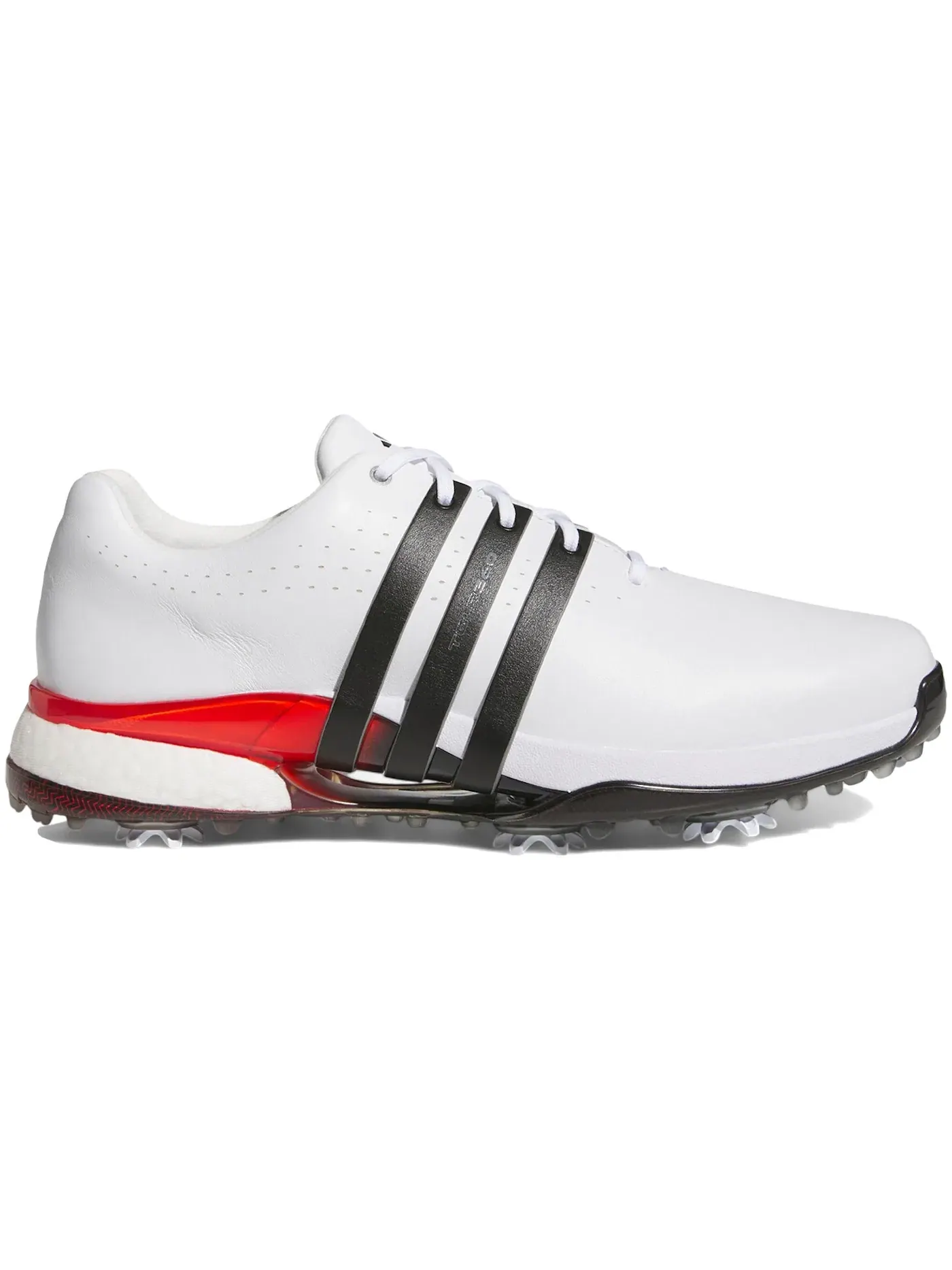 Мужские бутсы для гольфа с шипами Adidas Tour360 24 Cloud White Core Black Lucid Red — изображение 1 из 1