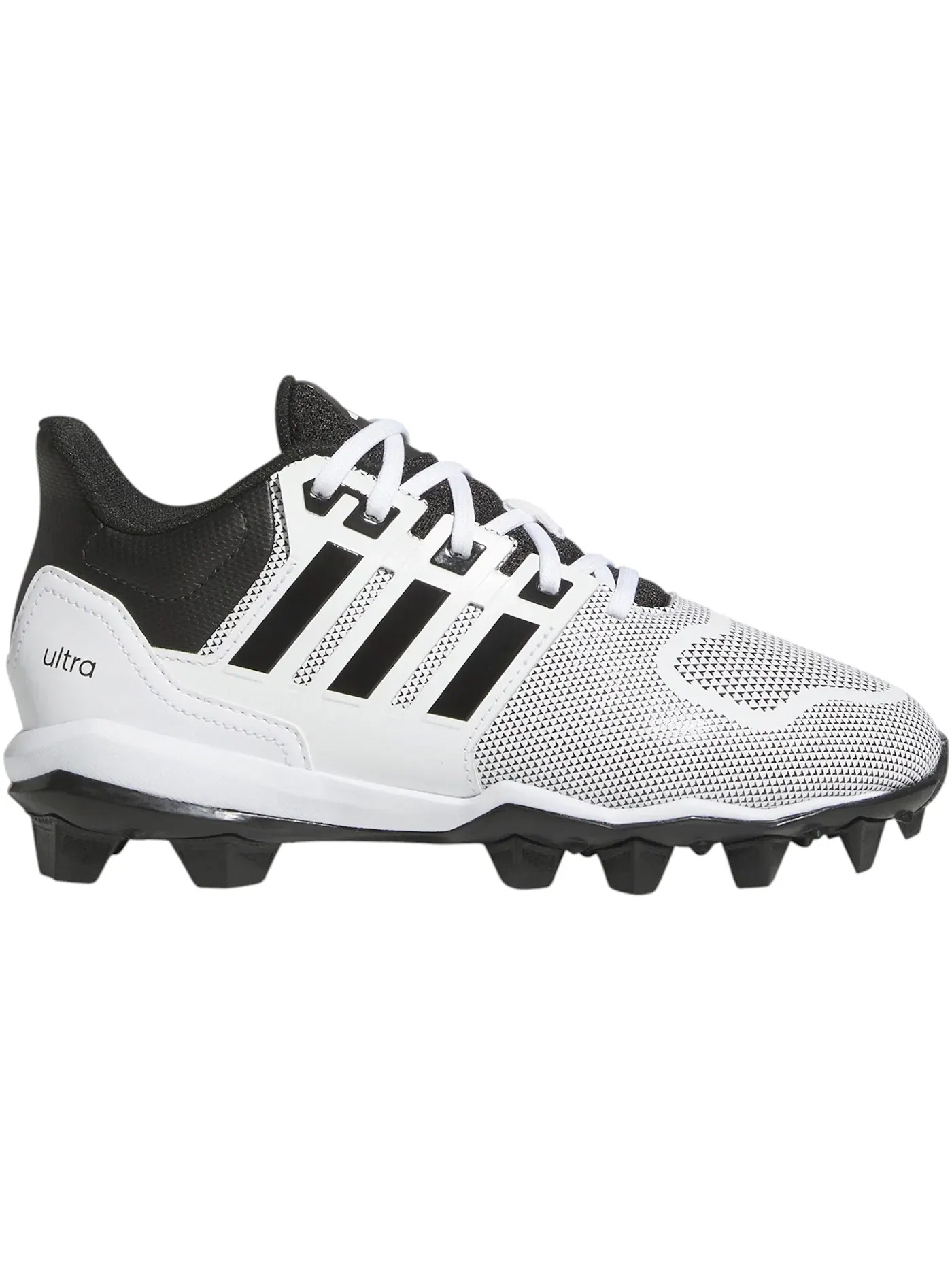 Детские бутсы с литой резиновой подошвой Adidas Ultra Molded Rubber — изображение 1 из 1, белый/черный/белый